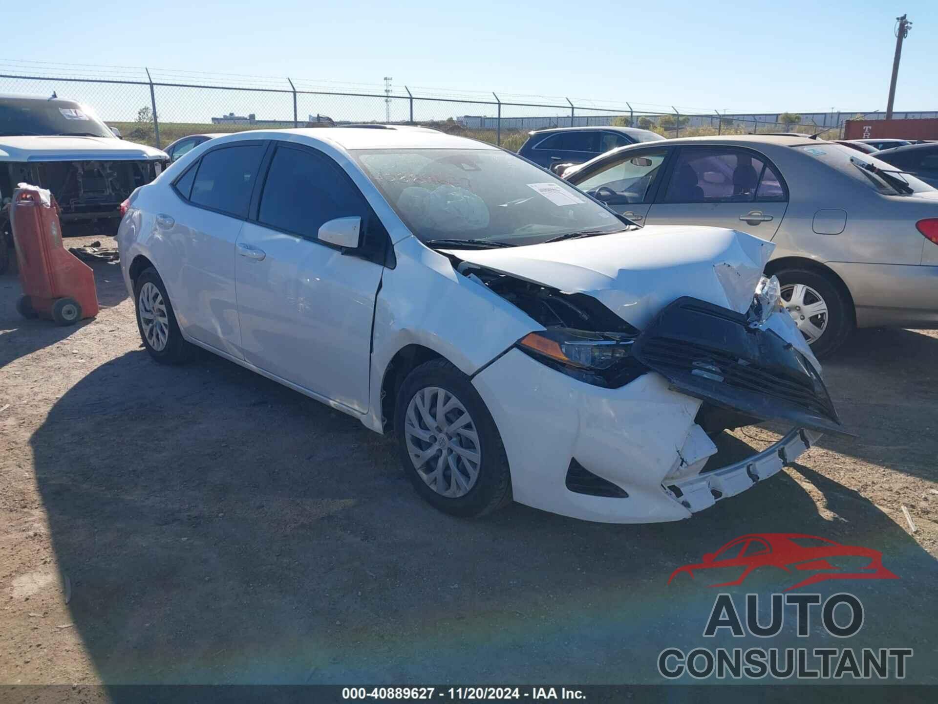 TOYOTA COROLLA 2019 - 5YFBURHE7KP875277