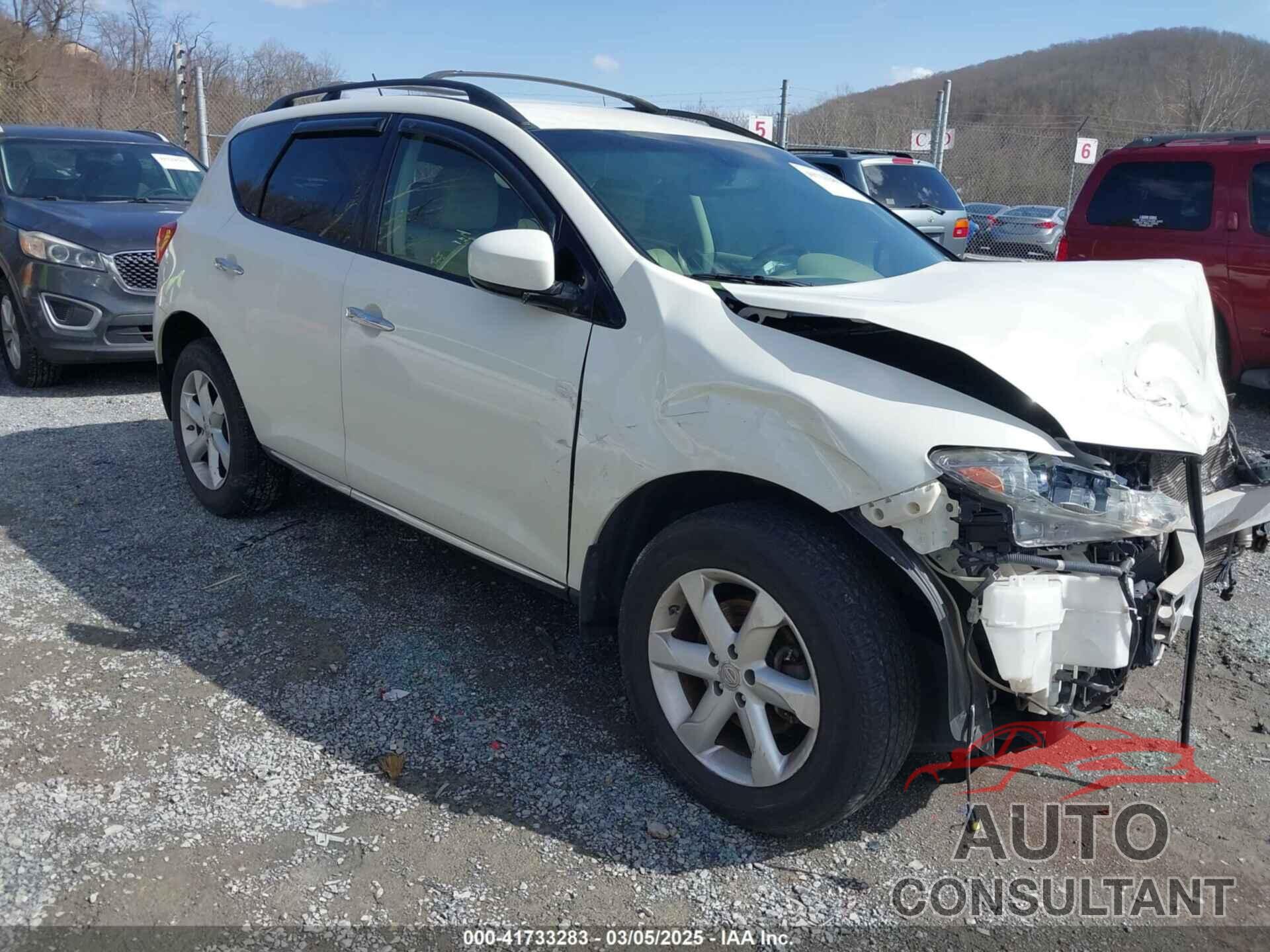 NISSAN MURANO 2009 - JN8AZ18W49W113053