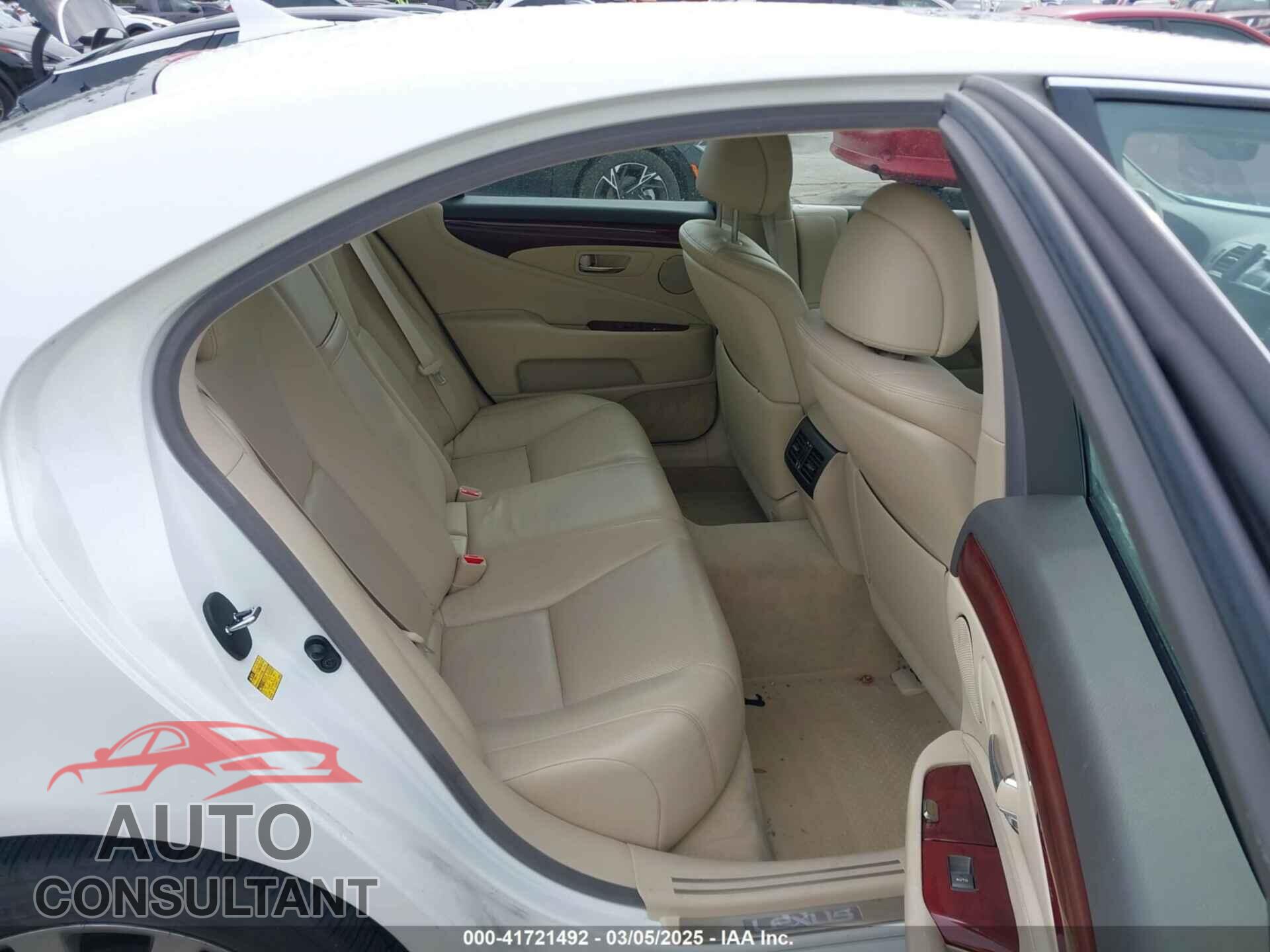 LEXUS LS 460 2012 - JTHBL5EF8C5110360