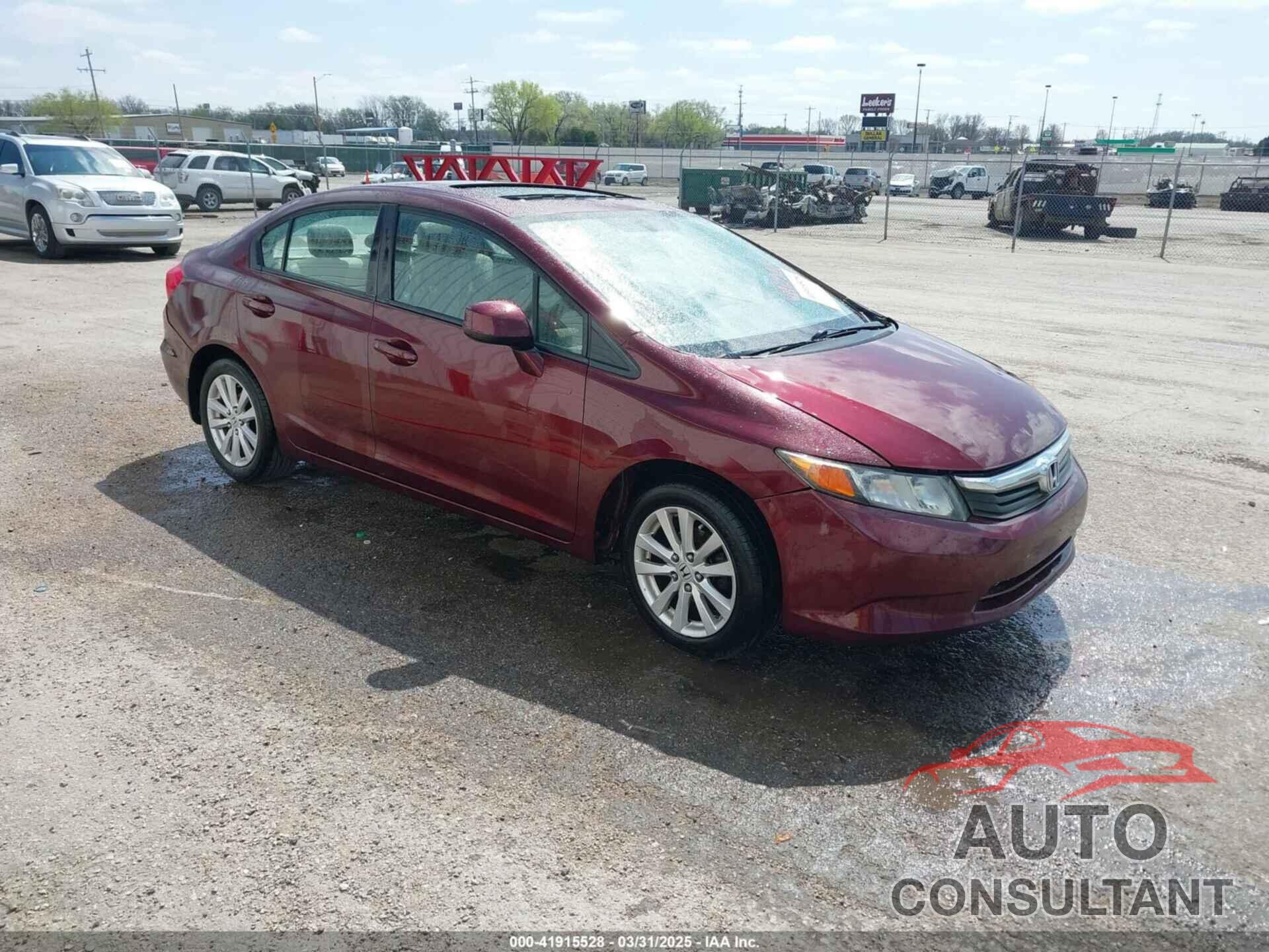 HONDA CIVIC 2012 - 2HGFB2F86CH606269