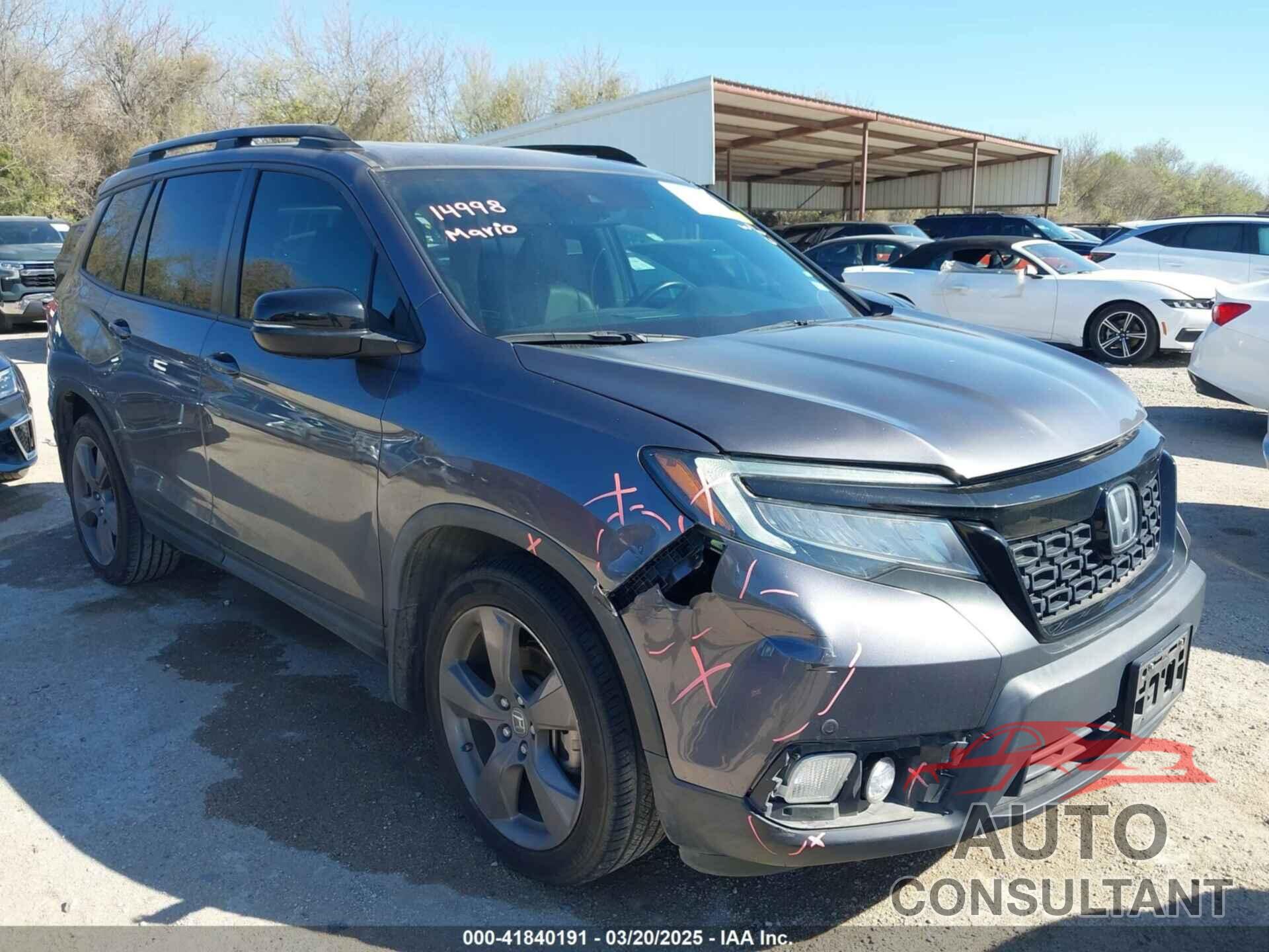 HONDA PASSPORT 2020 - 5FNYF7H94LB004006