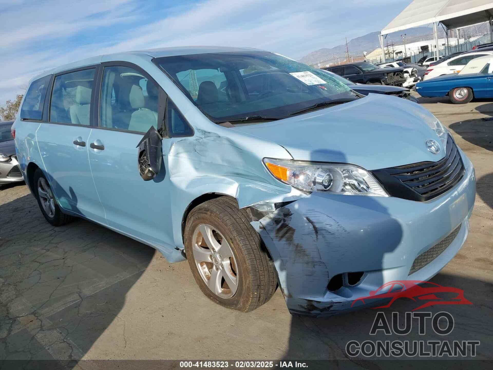 TOYOTA SIENNA 2016 - 5TDZK3DC3GS707382