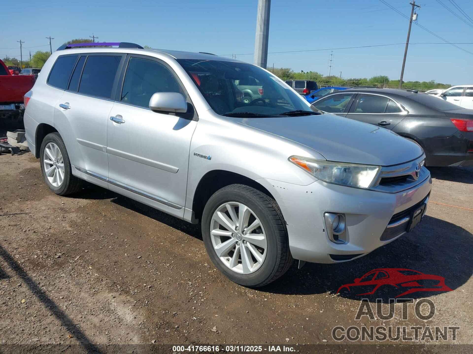 TOYOTA HIGHLANDER HYBRID 2012 - JTEDC3EH6C2007841