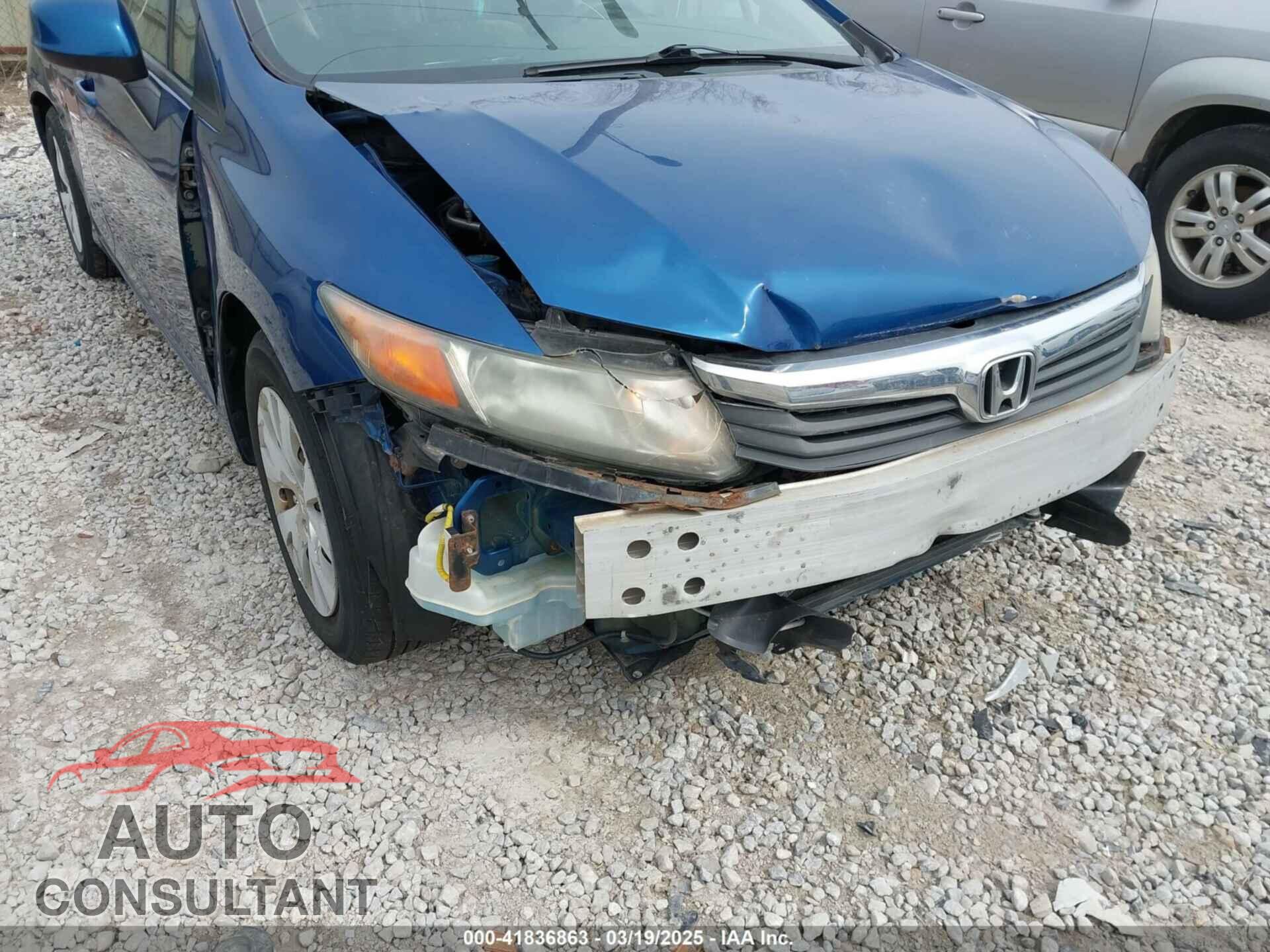HONDA CIVIC 2012 - 19XFB2F57CE053373