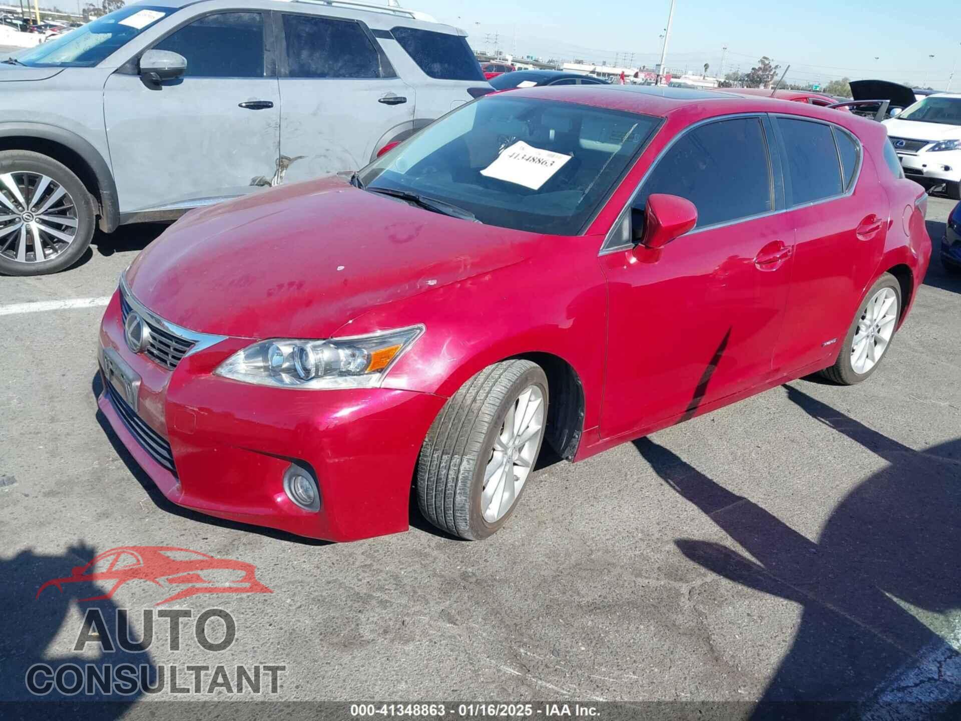 LEXUS CT 200H 2013 - JTHKD5BH6D2151480