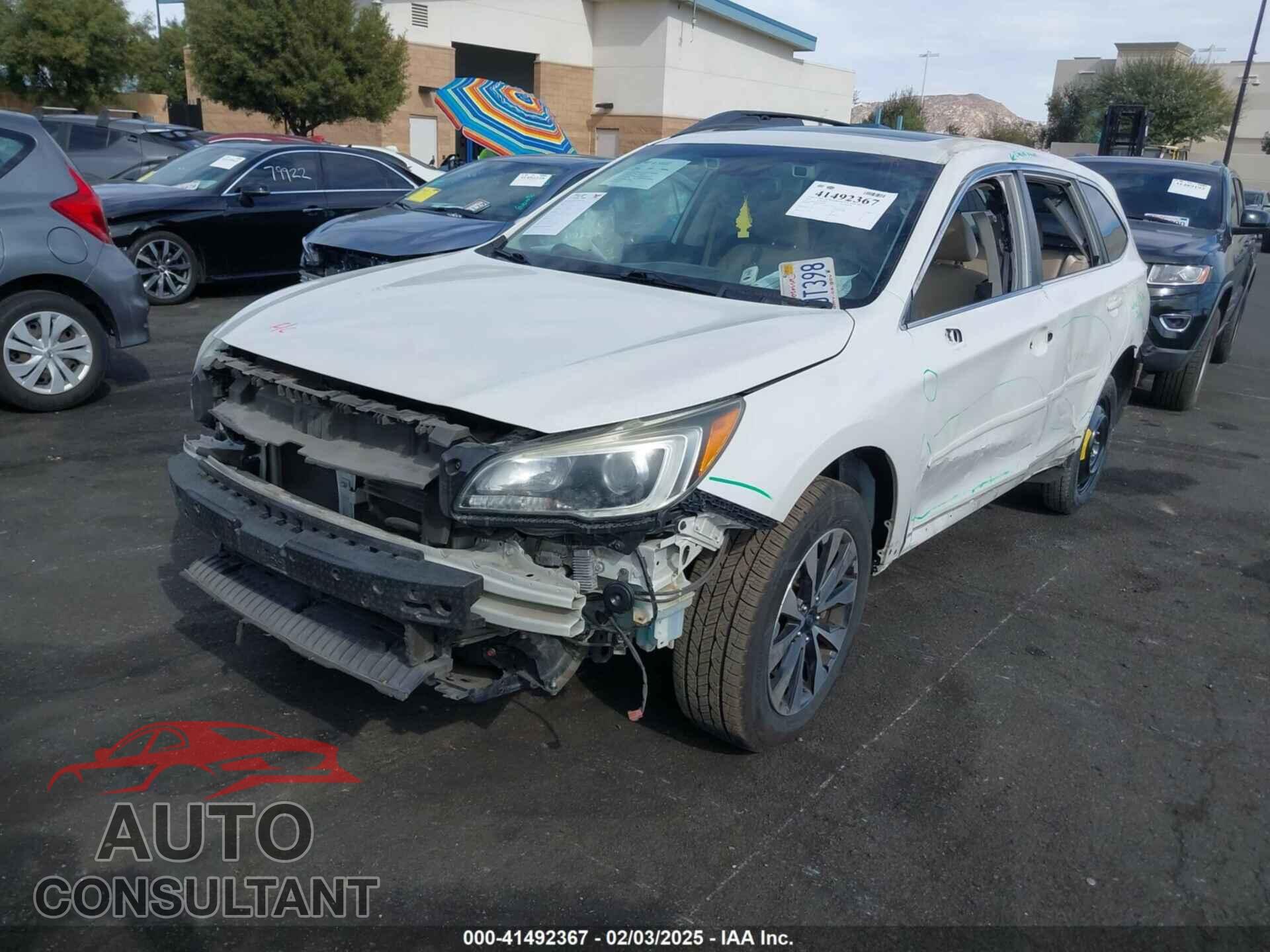SUBARU OUTBACK 2016 - 4S4BSENC4G3356586