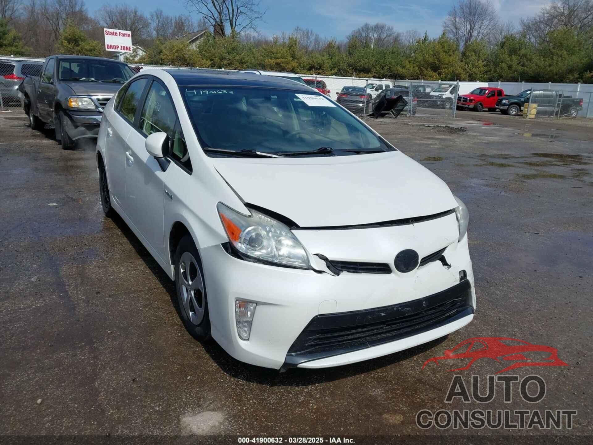 TOYOTA PRIUS 2012 - JTDKN3DU3C5464464