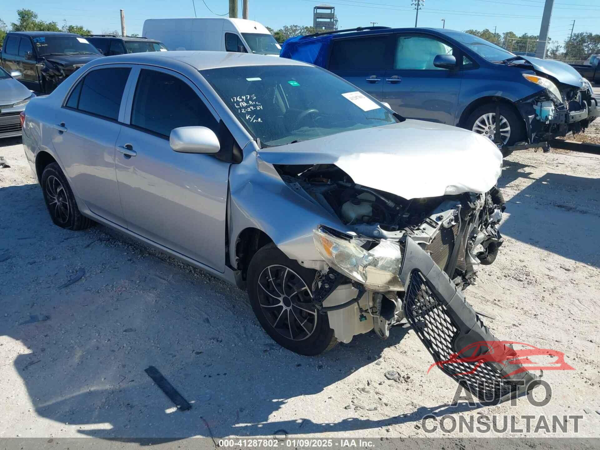 TOYOTA COROLLA 2009 - 2T1BU40E89C182498