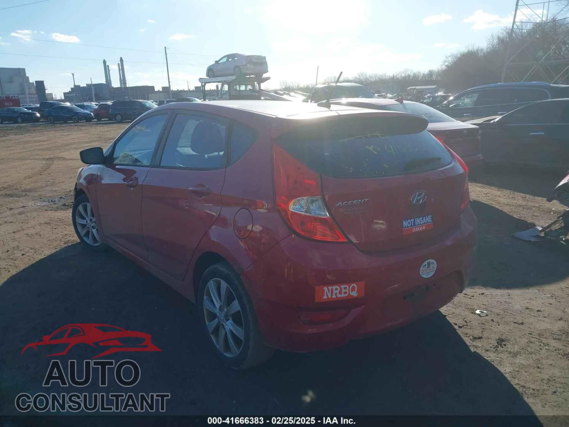 HYUNDAI ACCENT 2012 - KMHCU5AE4CU024738
