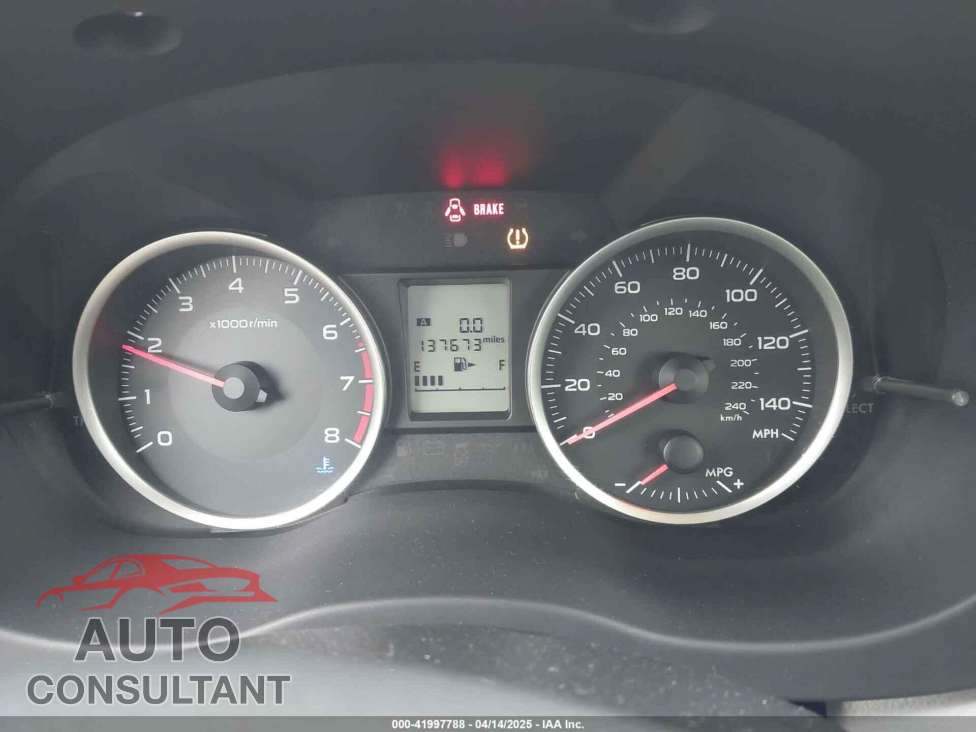 SUBARU FORESTER 2014 - JF2SJAAC6EG431009