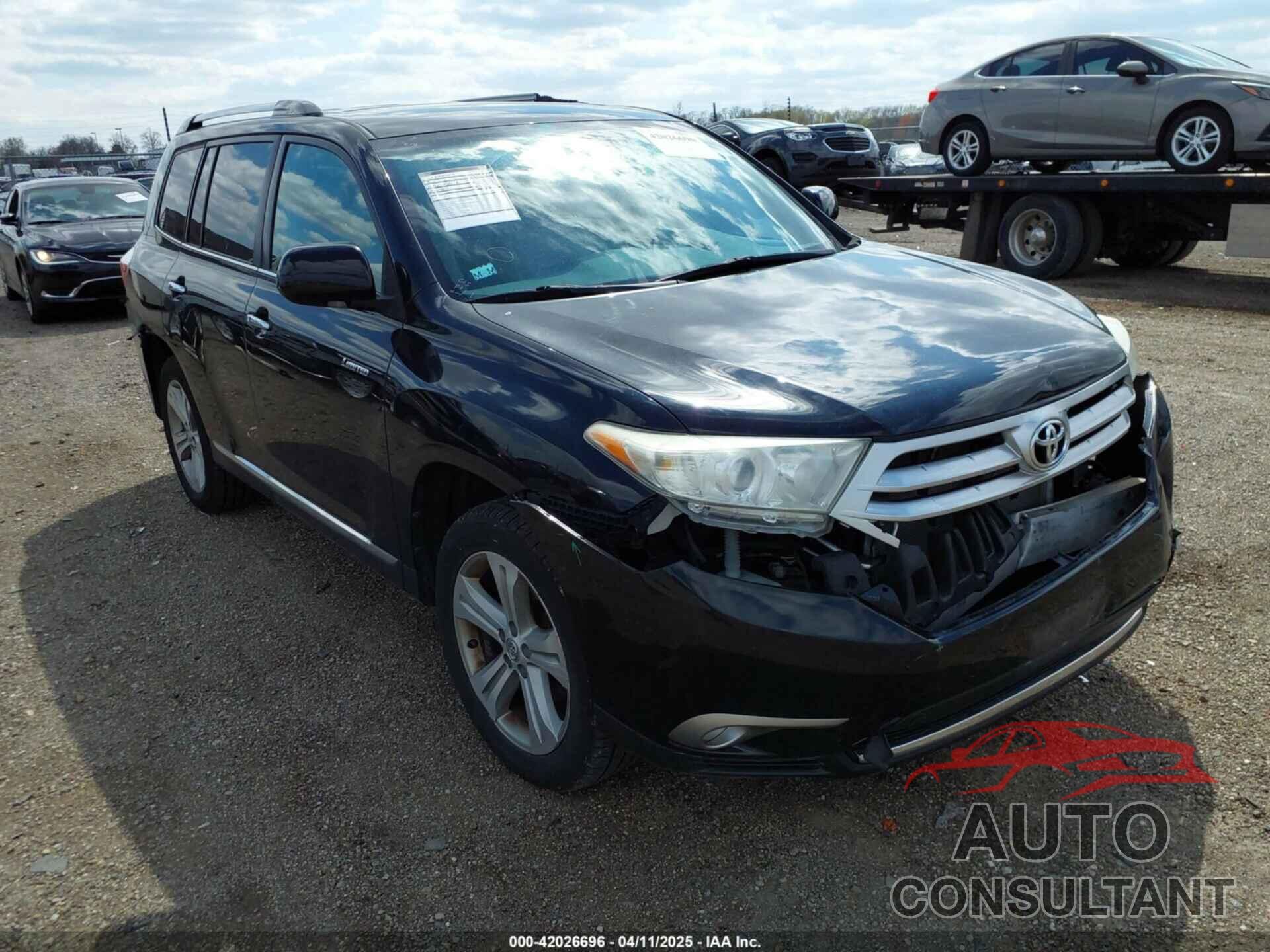 TOYOTA HIGHLANDER 2013 - 5TDDK3EH1DS258901