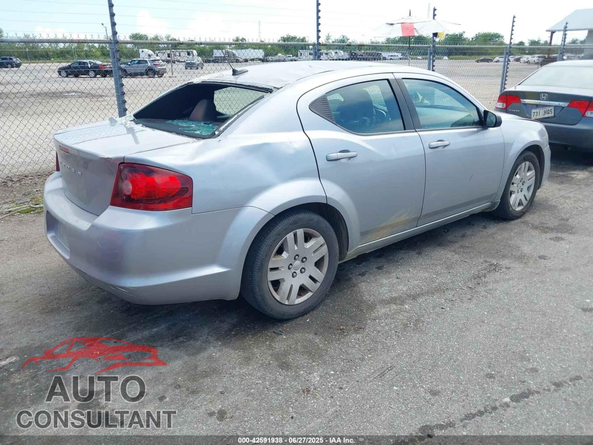 DODGE AVENGER 2013 - 1C3CDZAB2DN702775