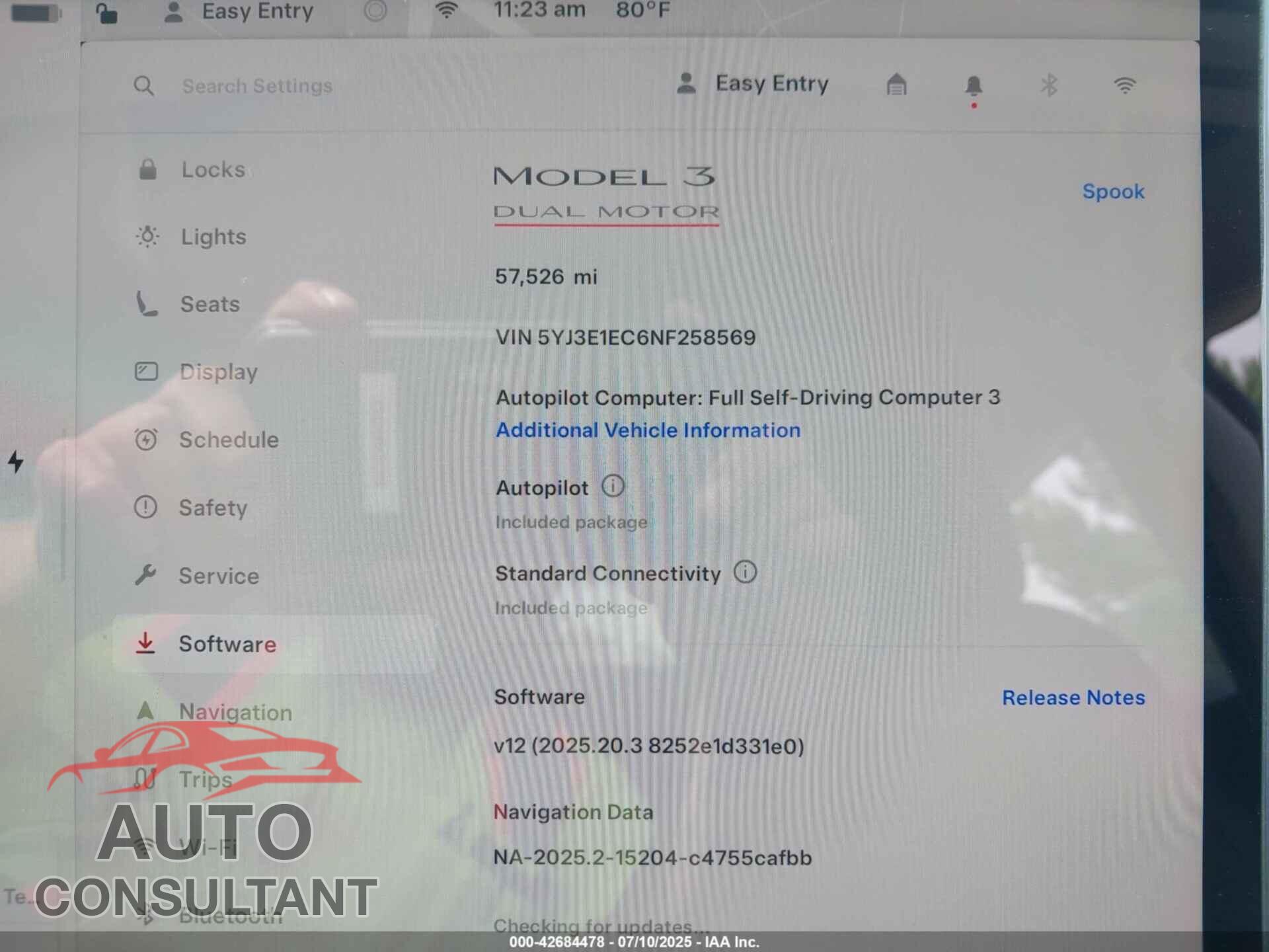 TESLA MODEL 3 2022 - 5YJ3E1EC6NF258569