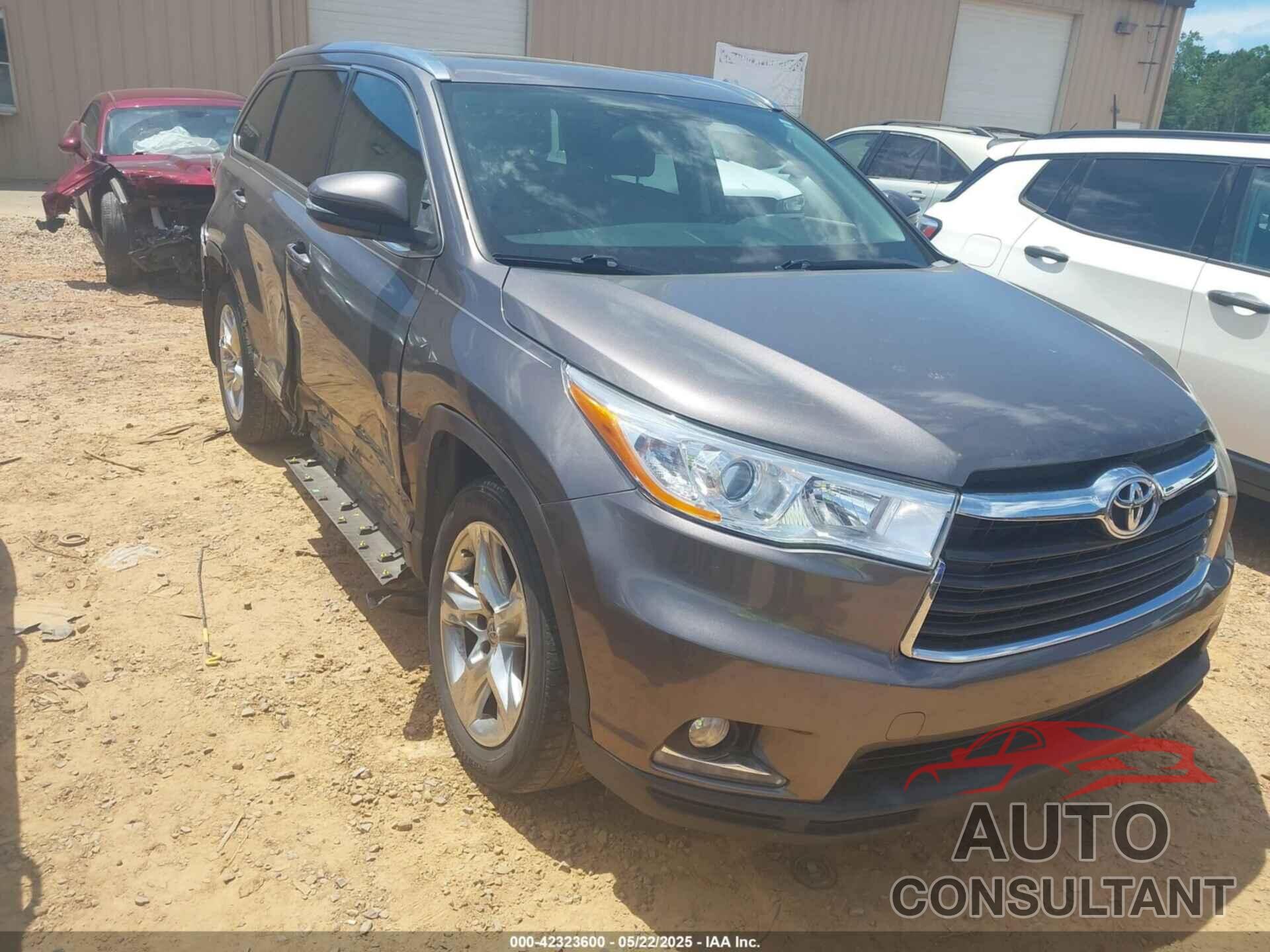 TOYOTA HIGHLANDER 2015 - 5TDDKRFH0FS164173