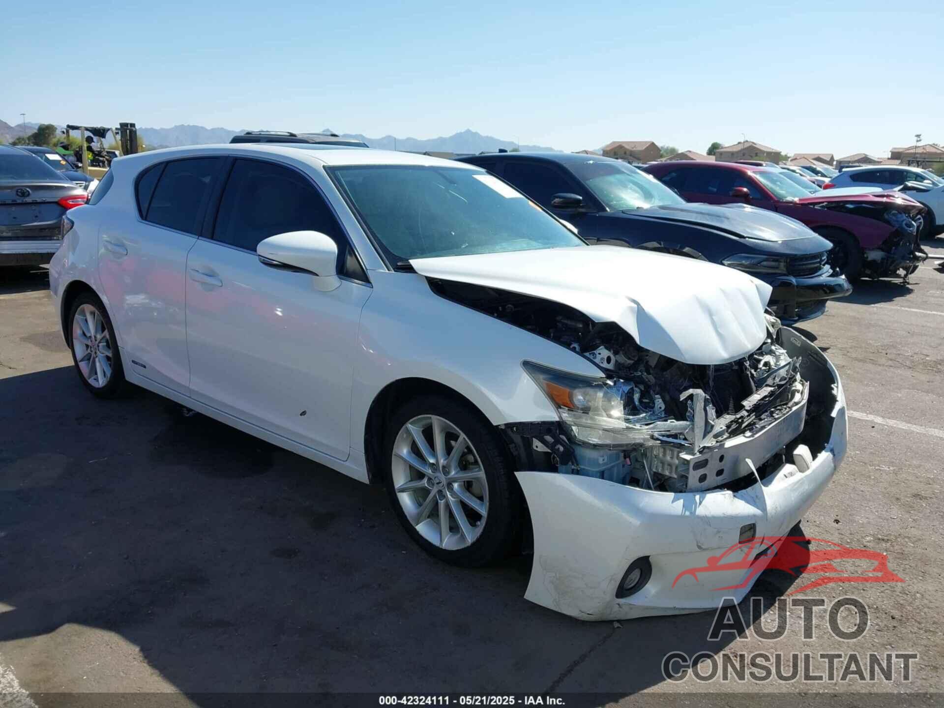 LEXUS CT 200H 2013 - JTHKD5BH4D2143913