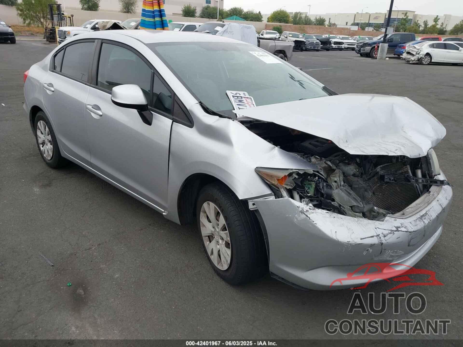 HONDA CIVIC 2012 - 19XFB2F59CE342920