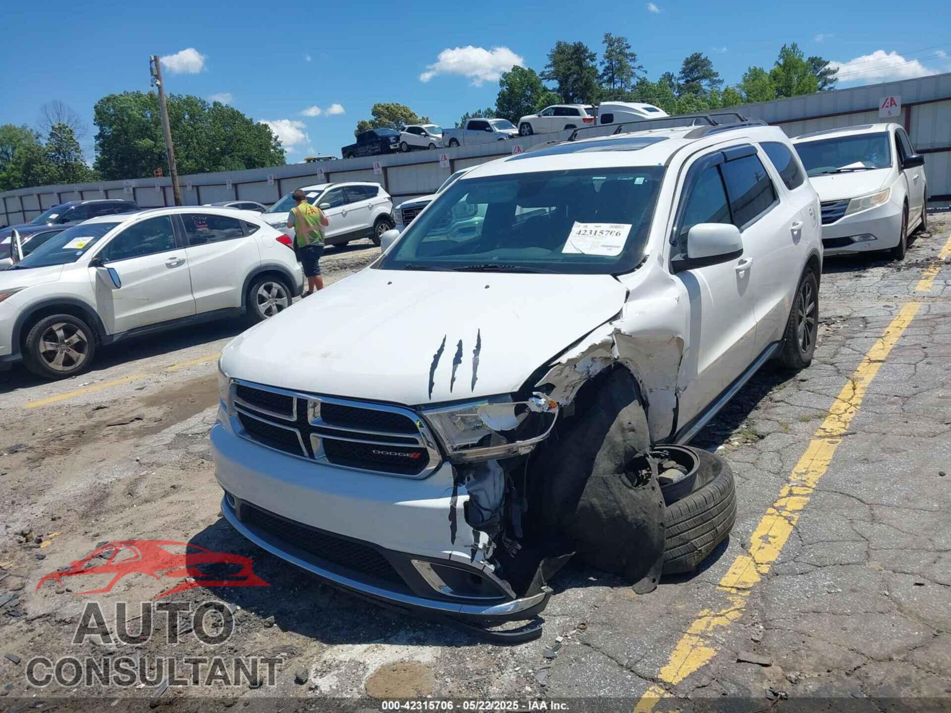 DODGE DURANGO 2017 - 1C4RDHAG2HC724384