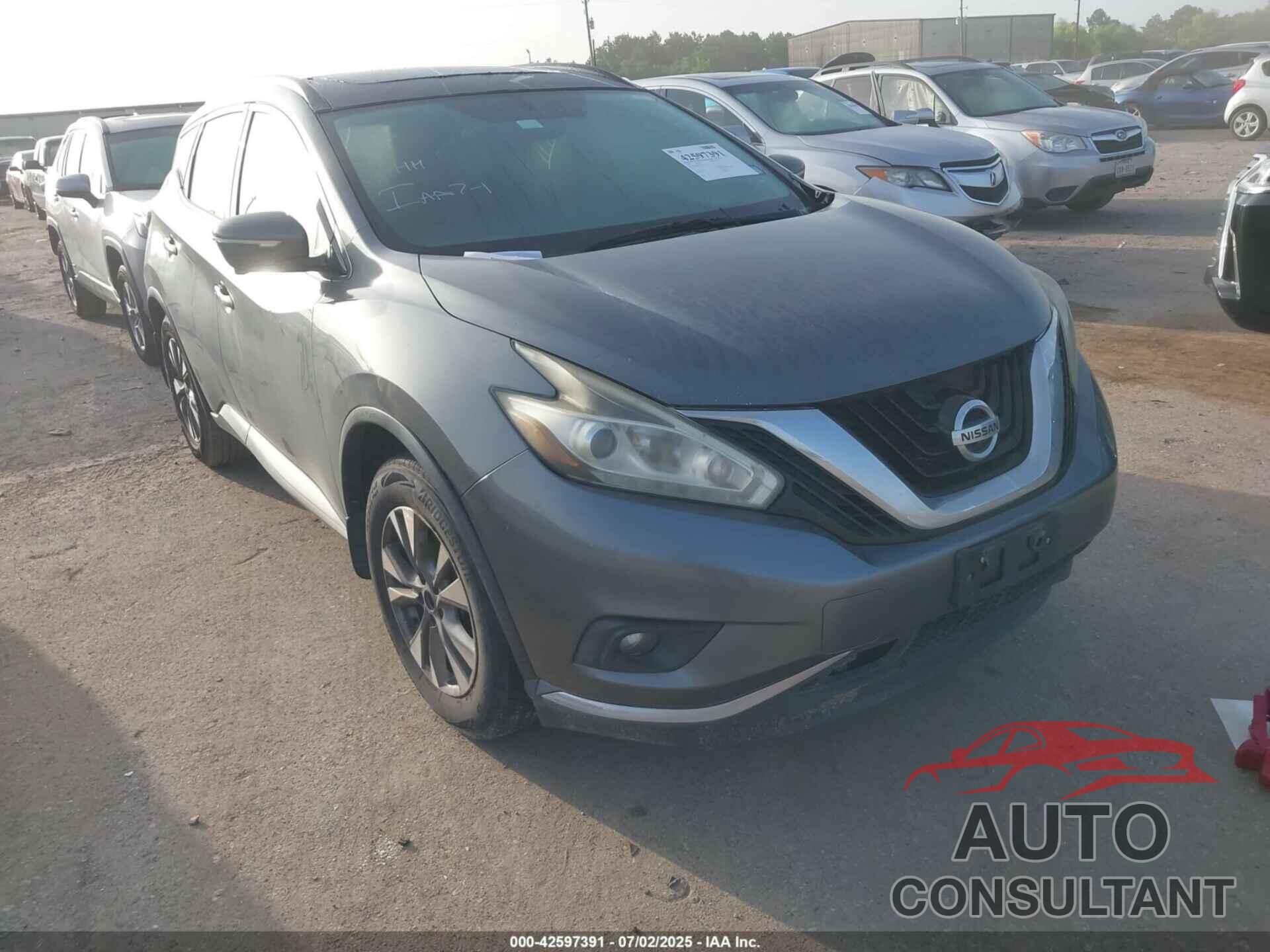 NISSAN MURANO 2015 - 5N1AZ2MG8FN245990