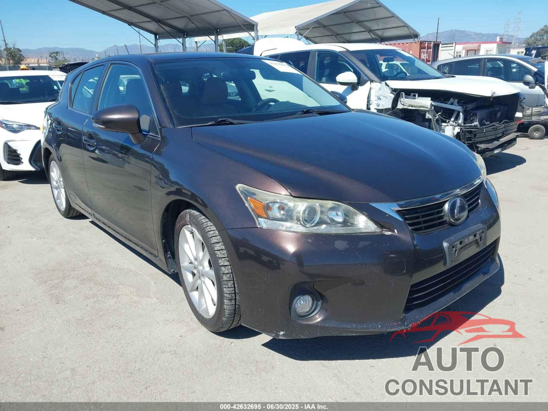 LEXUS CT 200H 2012 - JTHKD5BH9C2062310