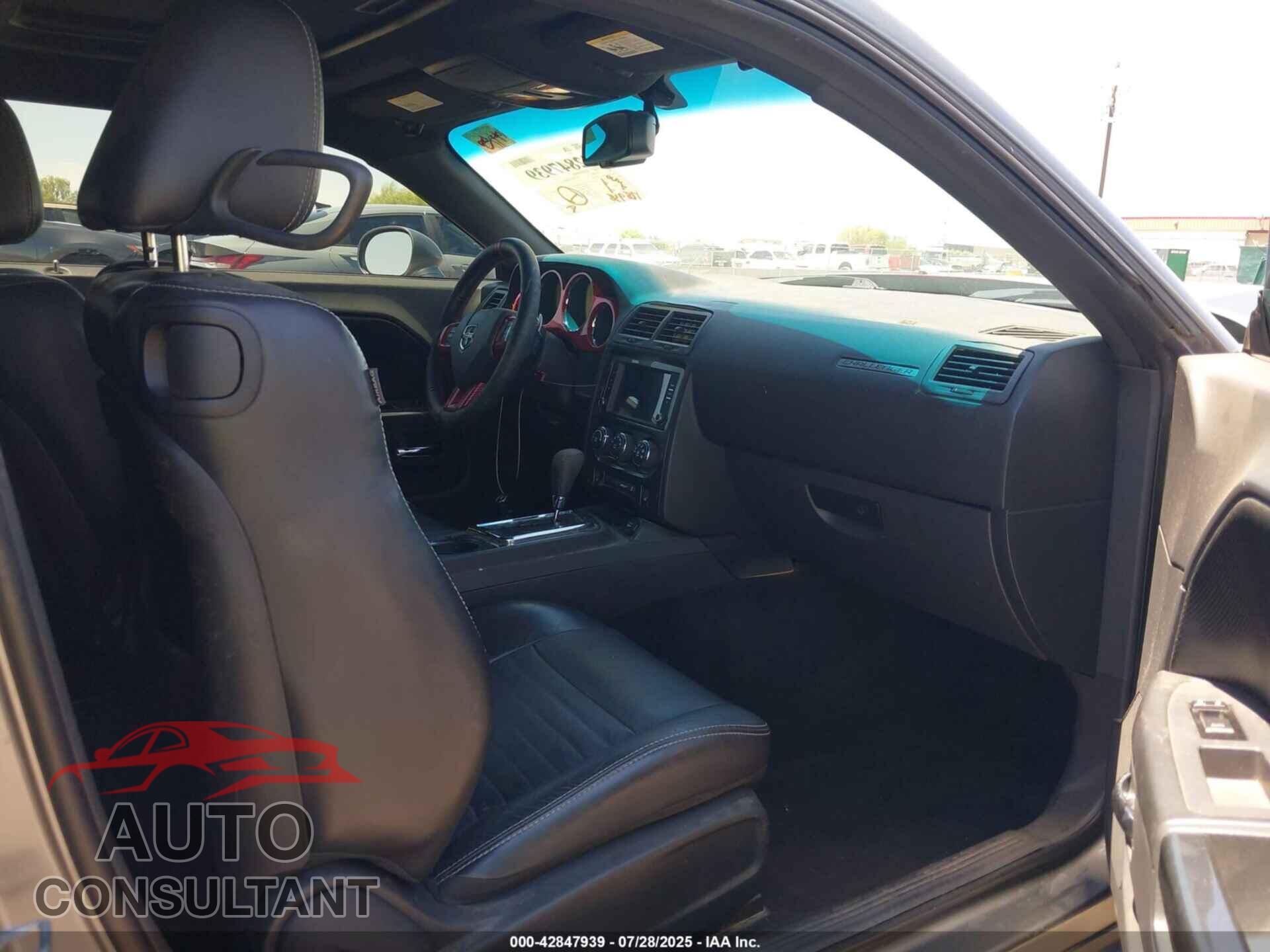 DODGE CHALLENGER 2012 - 2C3CDYAG3CH292159