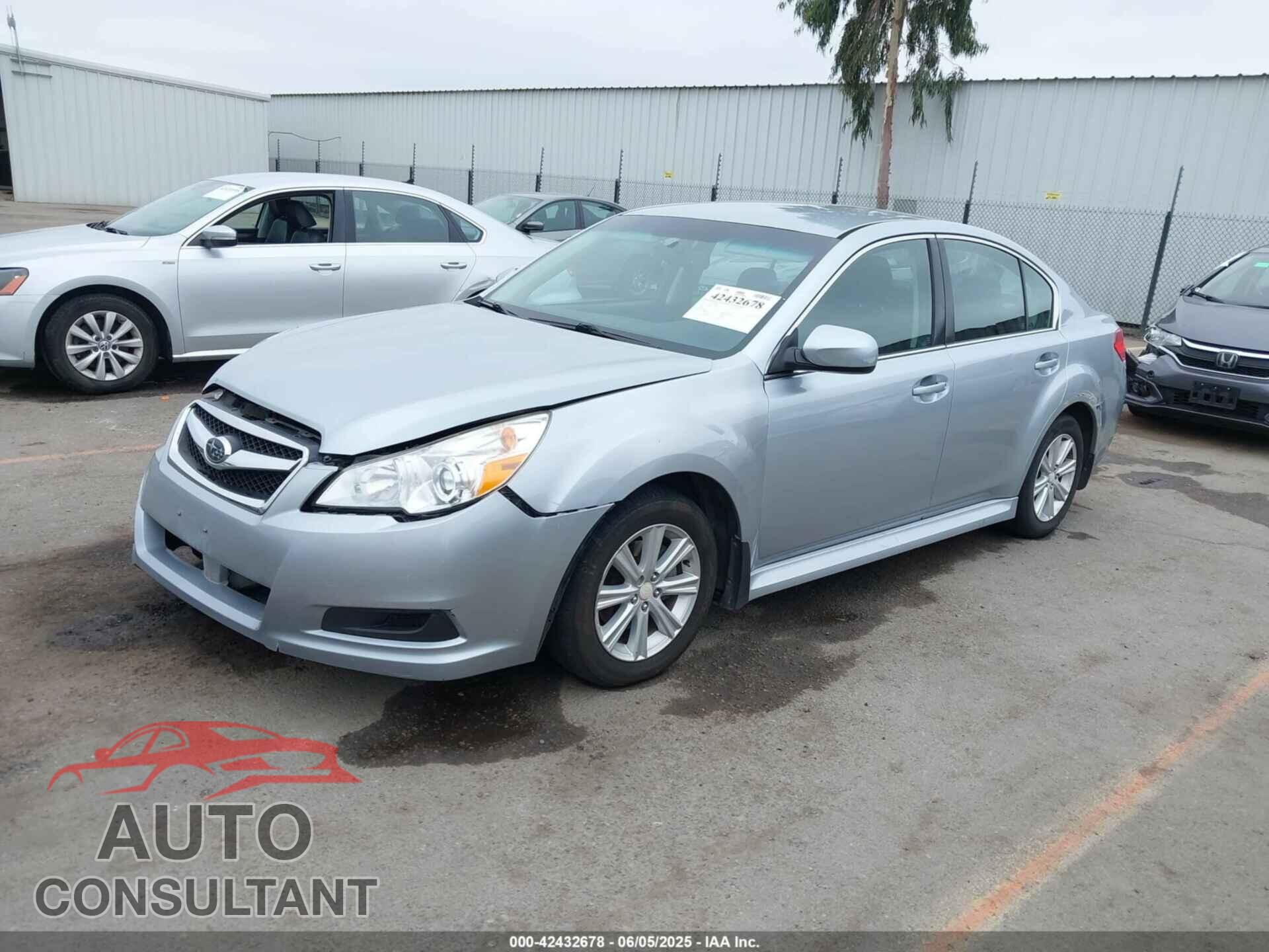 SUBARU LEGACY 2012 - 4S3BMBC62C3016552