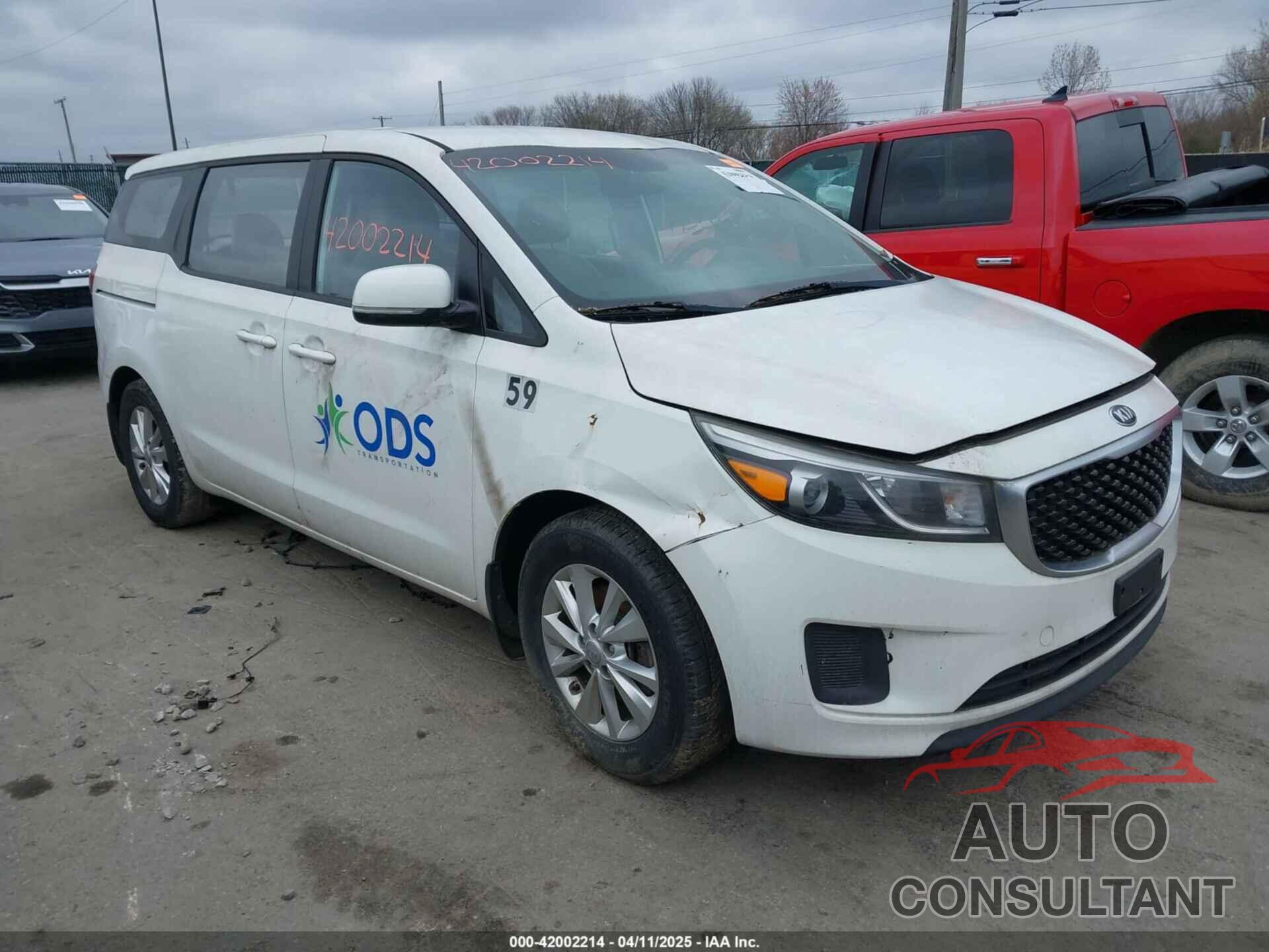 KIA SEDONA 2015 - KNDMA5C12F6031286