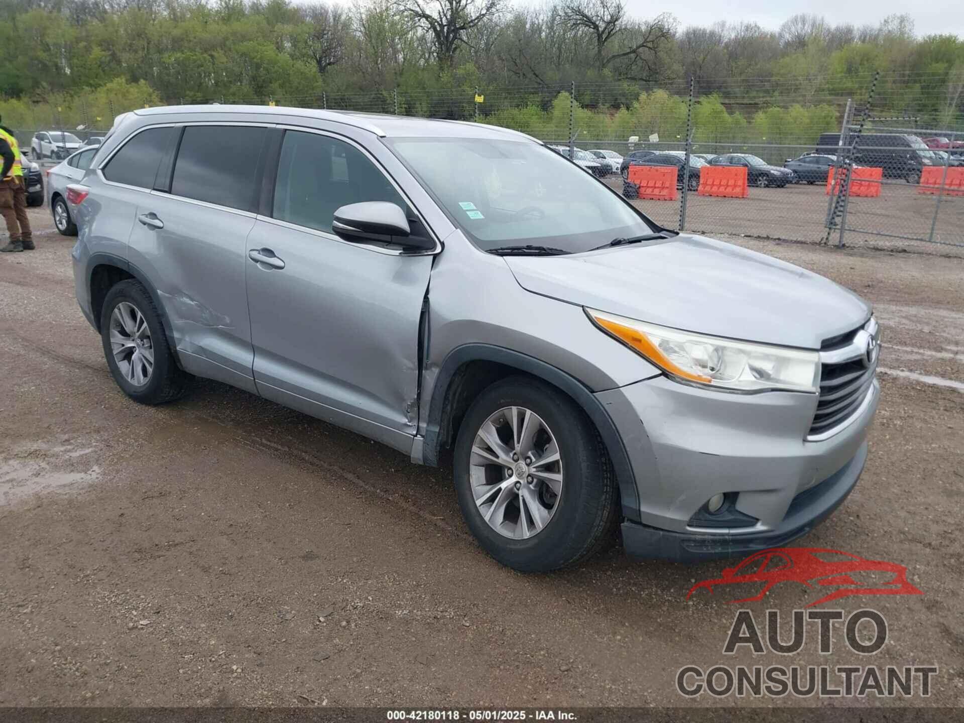 TOYOTA HIGHLANDER 2014 - 5TDKKRFH1ES026437