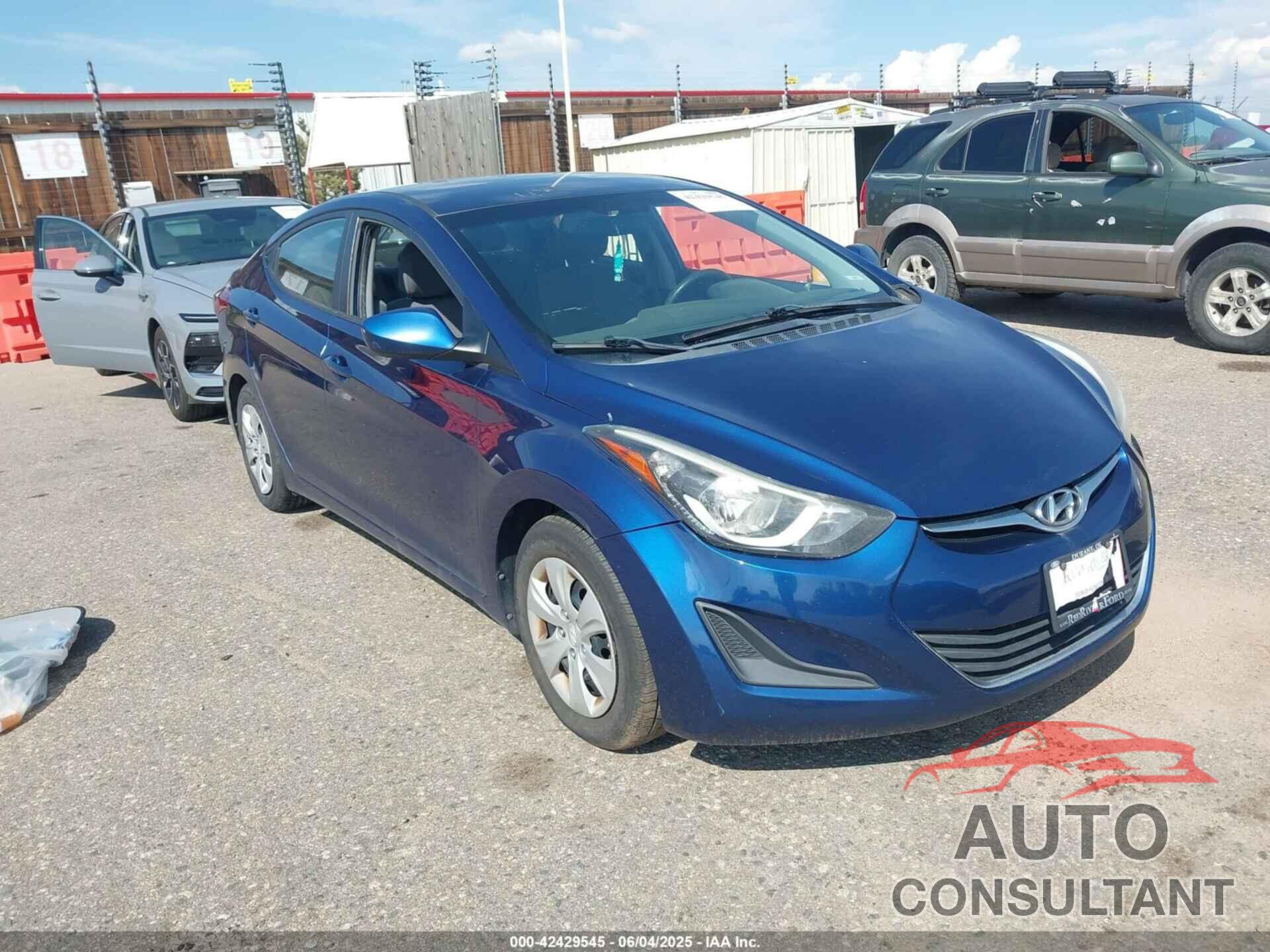 HYUNDAI ELANTRA 2016 - 5NPDH4AE7GH724440