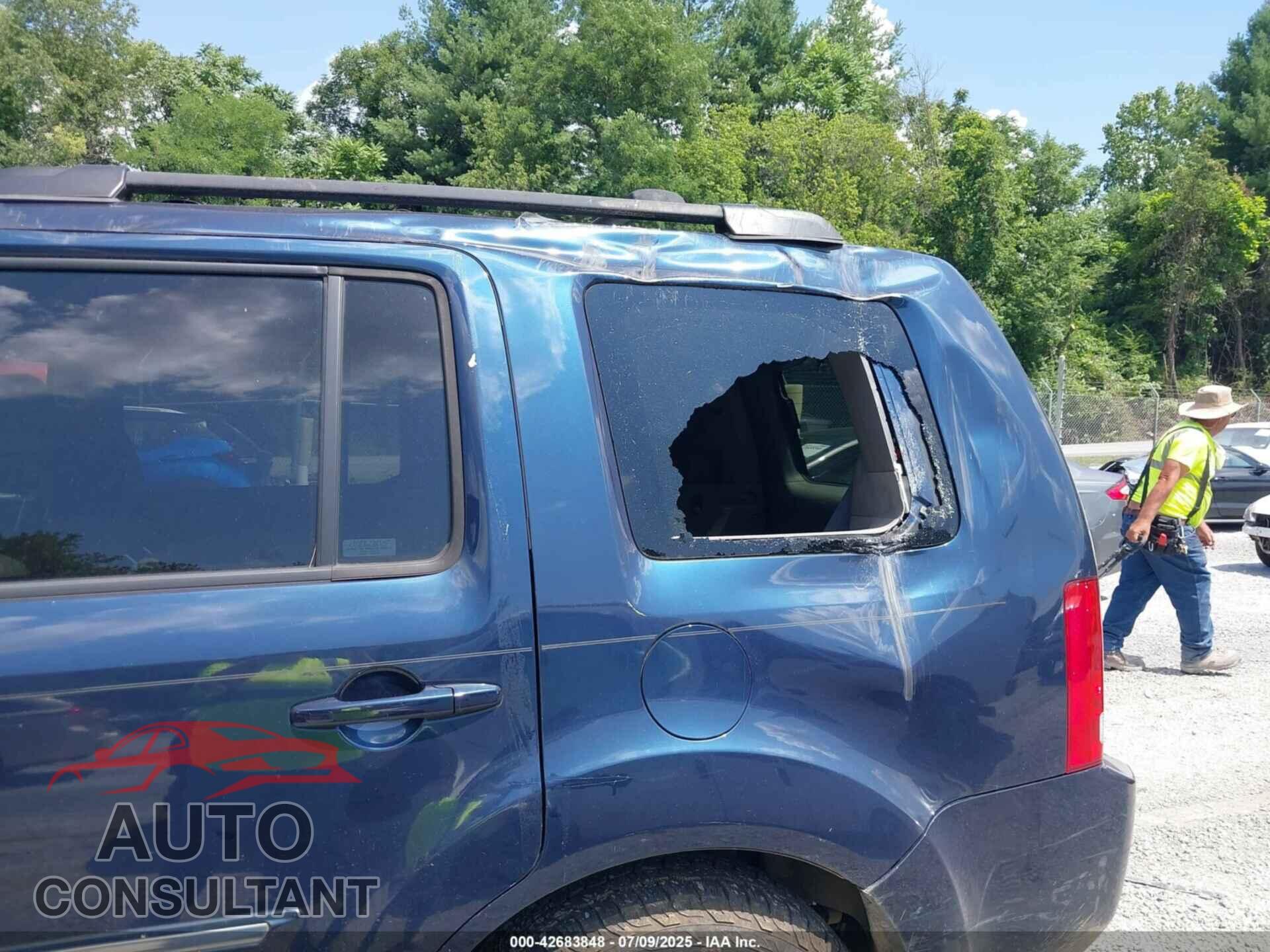 HONDA PILOT 2009 - 5FNYF48879B037564