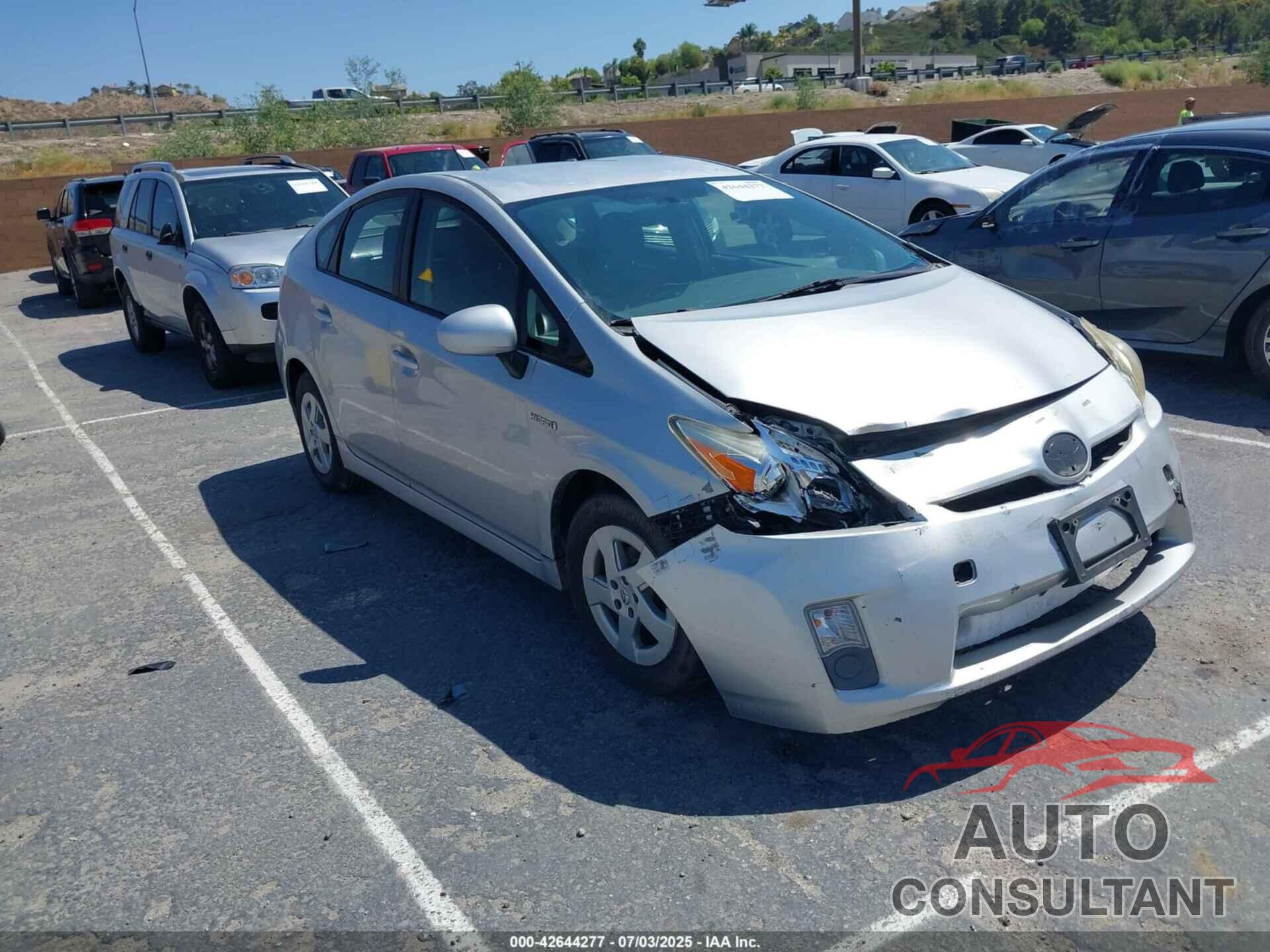 TOYOTA PRIUS 2011 - JTDKN3DU7B0281046