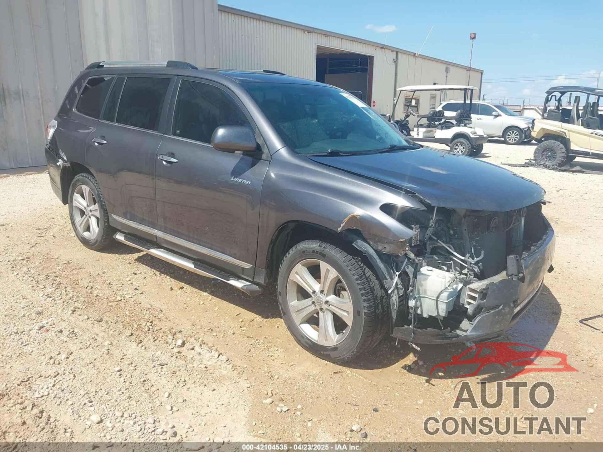 TOYOTA HIGHLANDER 2012 - 5TDYK3EH5CS087389