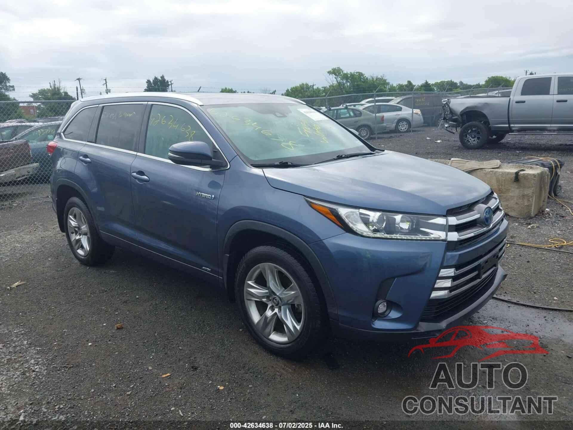 TOYOTA HIGHLANDER HYBRID 2019 - 5TDDGRFH9KS062723