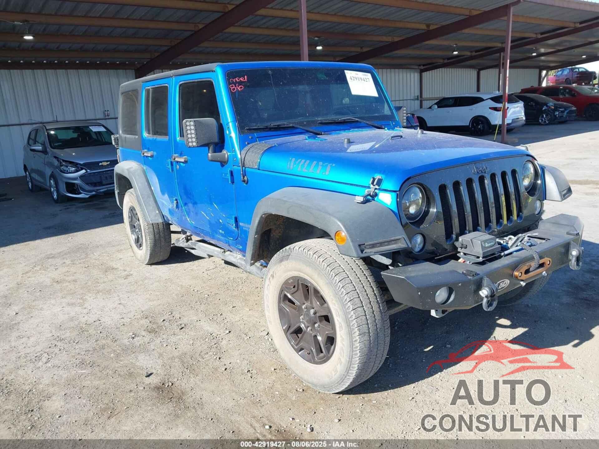 JEEP WRANGLER UNLIMITED 2016 - 1C4HJWDG1GL237065