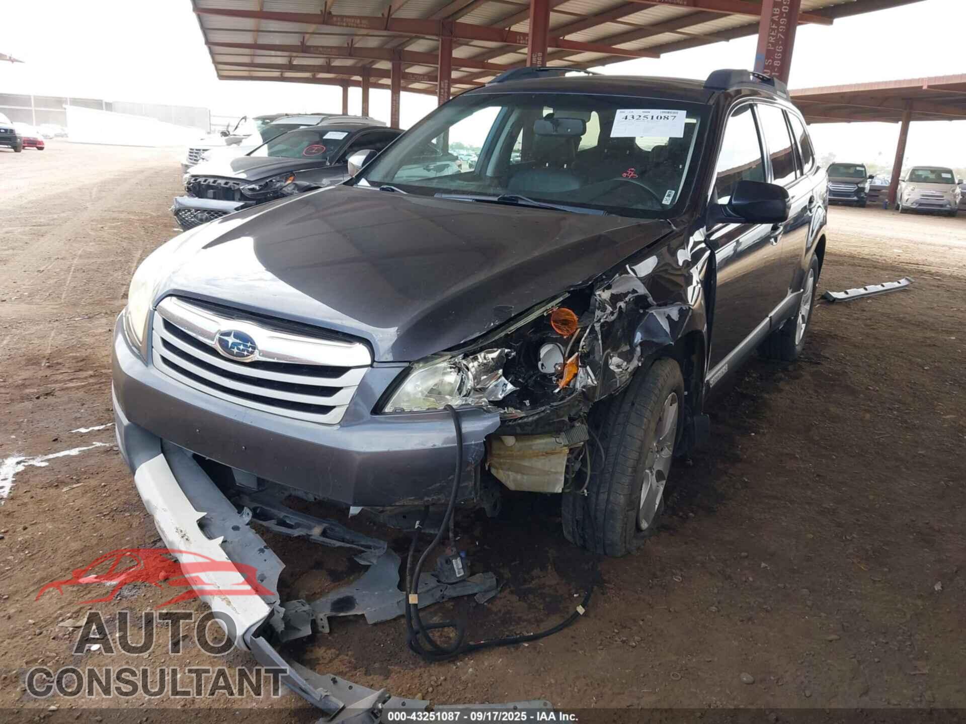 SUBARU OUTBACK 2011 - 4S4BRBLC7B3379852
