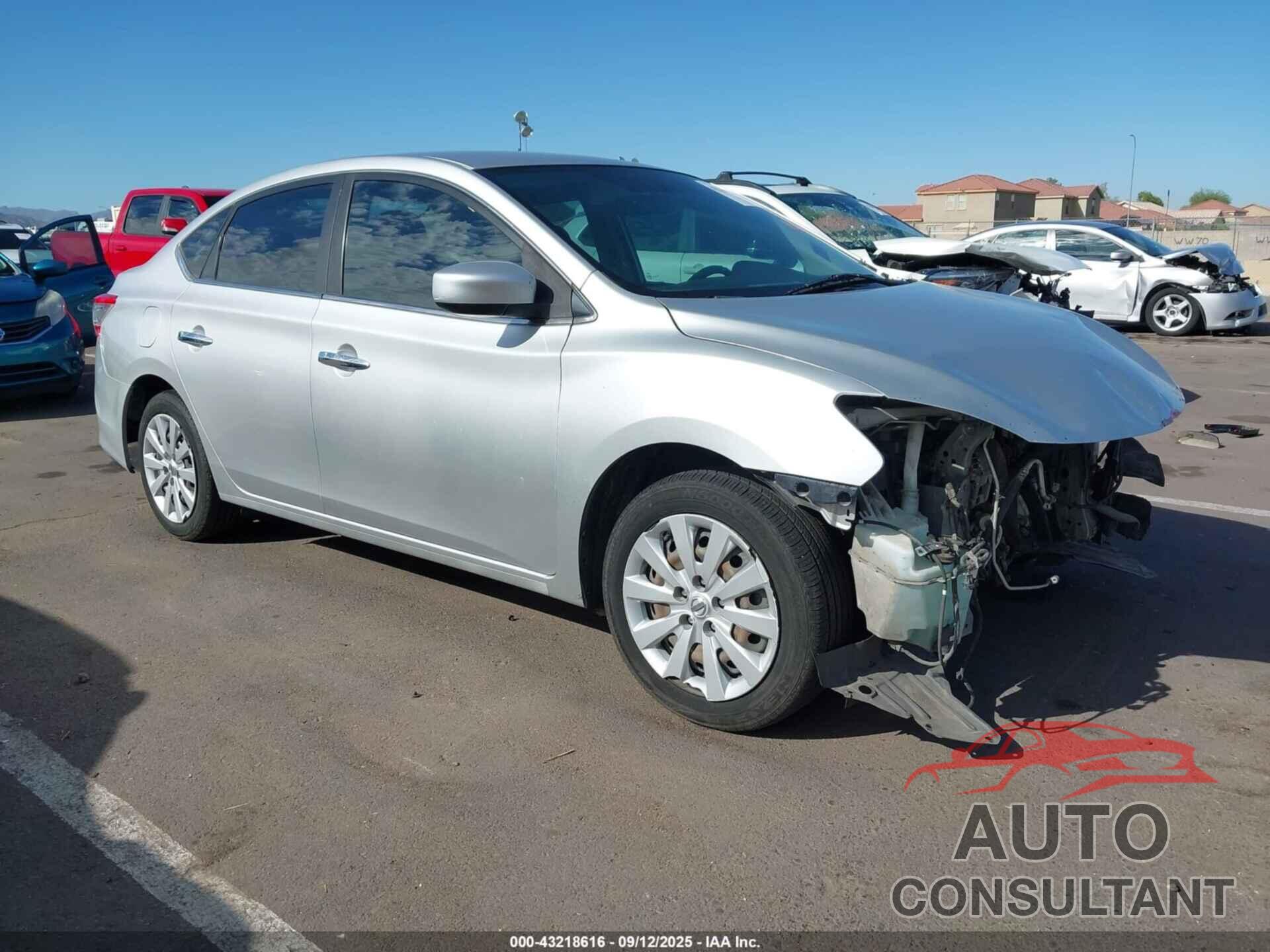 NISSAN SENTRA 2015 - 3N1AB7AP0FY227709