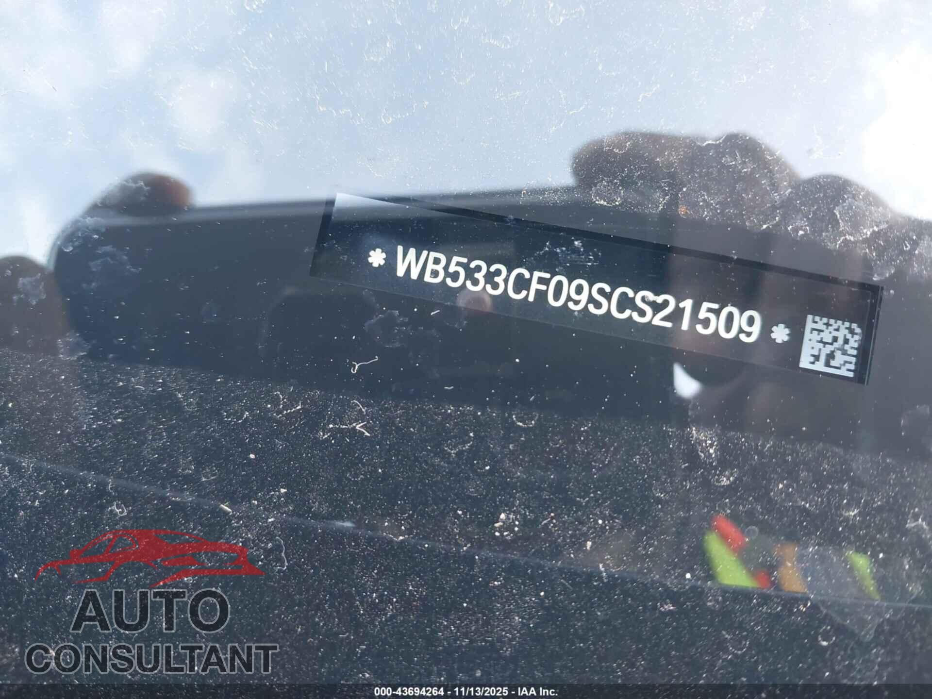 BMW IX 2025 - WB533CF09SCS21509
