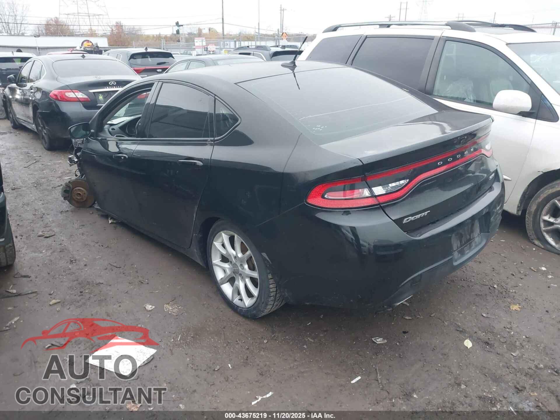 DODGE DART 2013 - 1C3CDFBA2DD292585