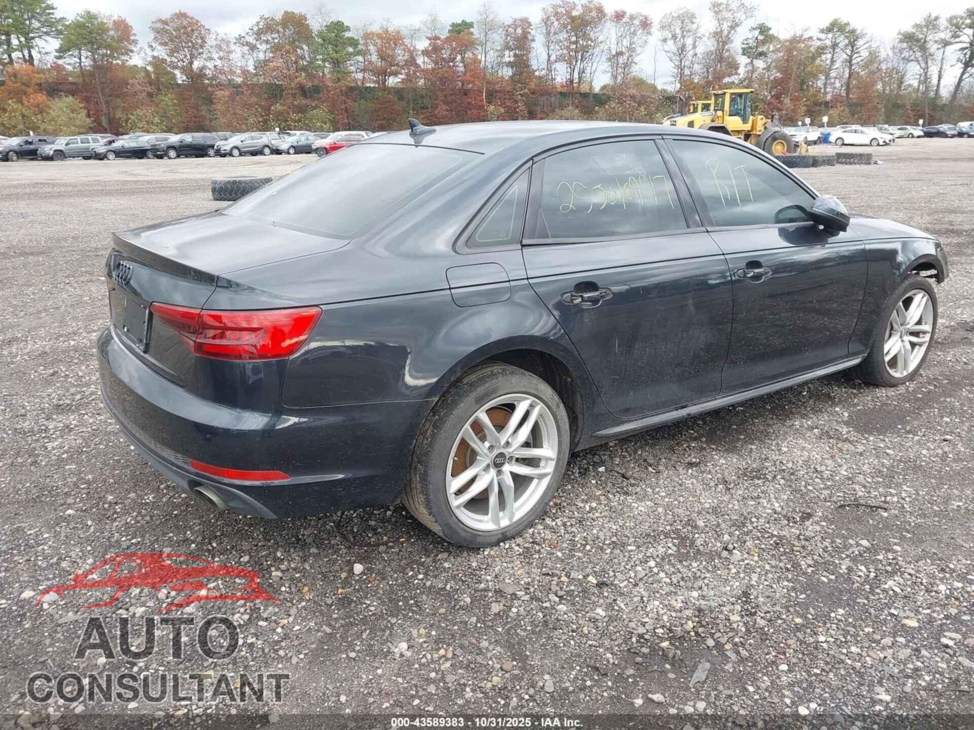 AUDI A4 2017 - WAUDNAF48HN058713