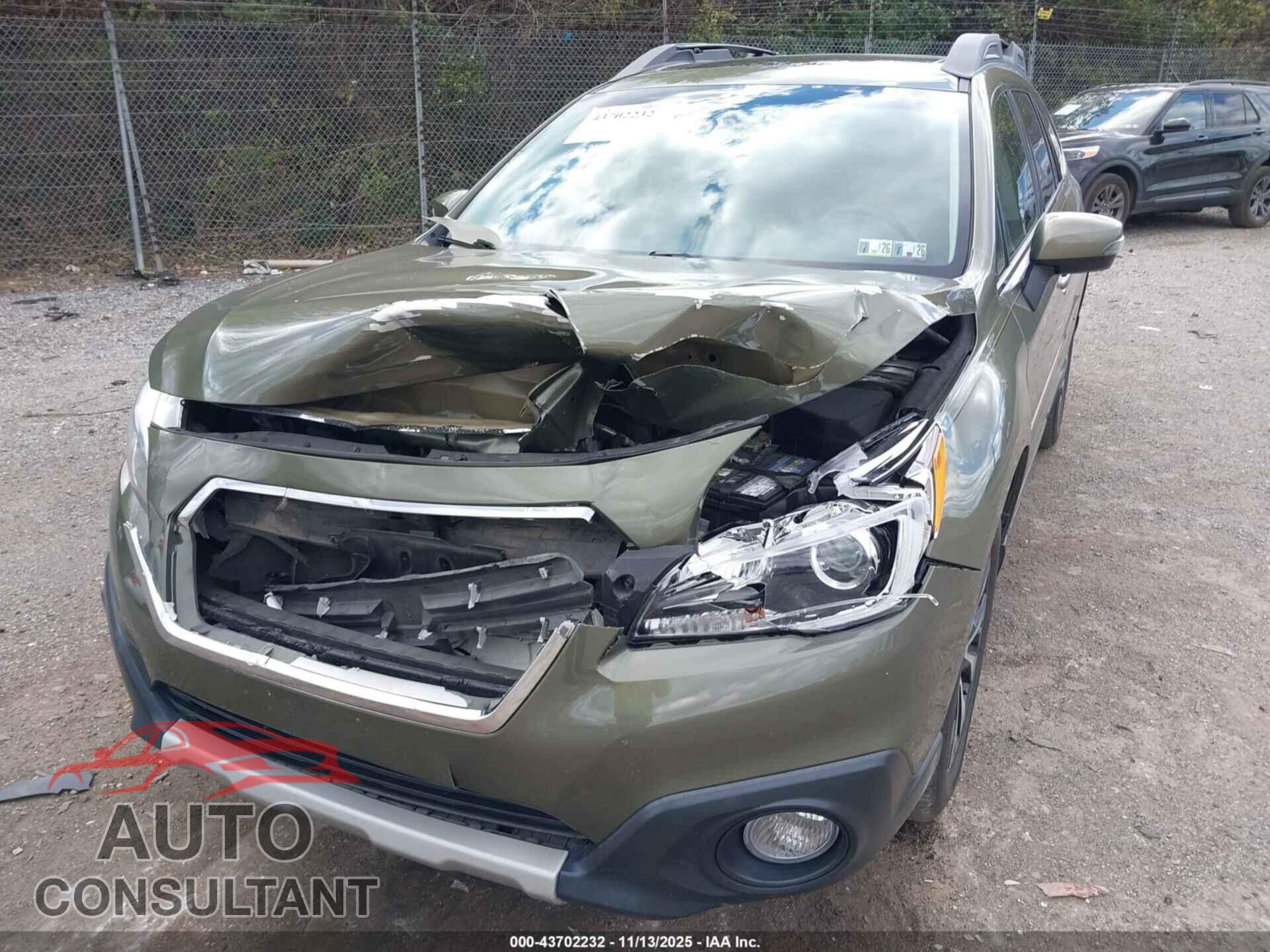 SUBARU OUTBACK 2017 - 4S4BSANC1H3336029