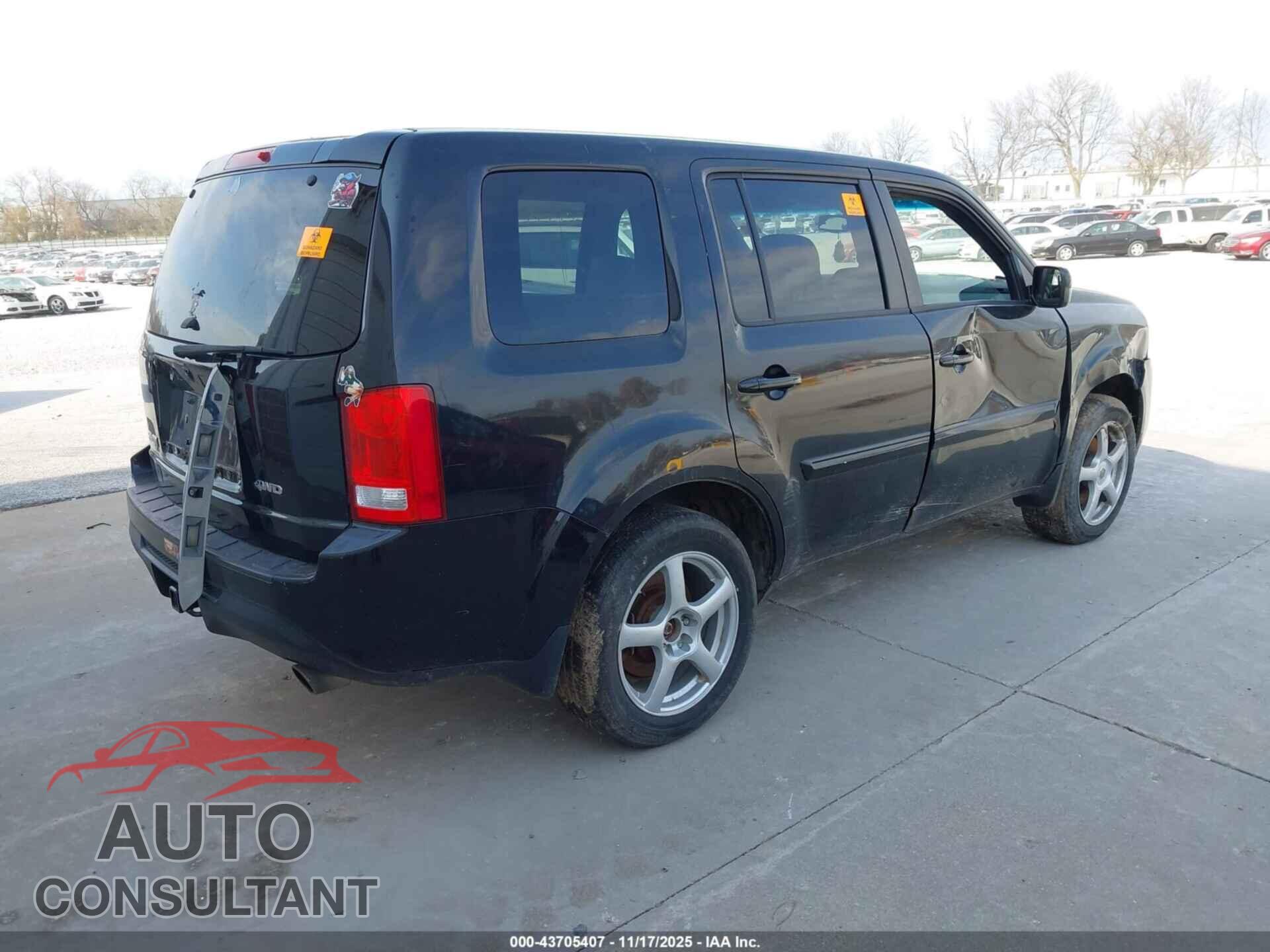 HONDA PILOT 2012 - 5FNYF4H76CB005347