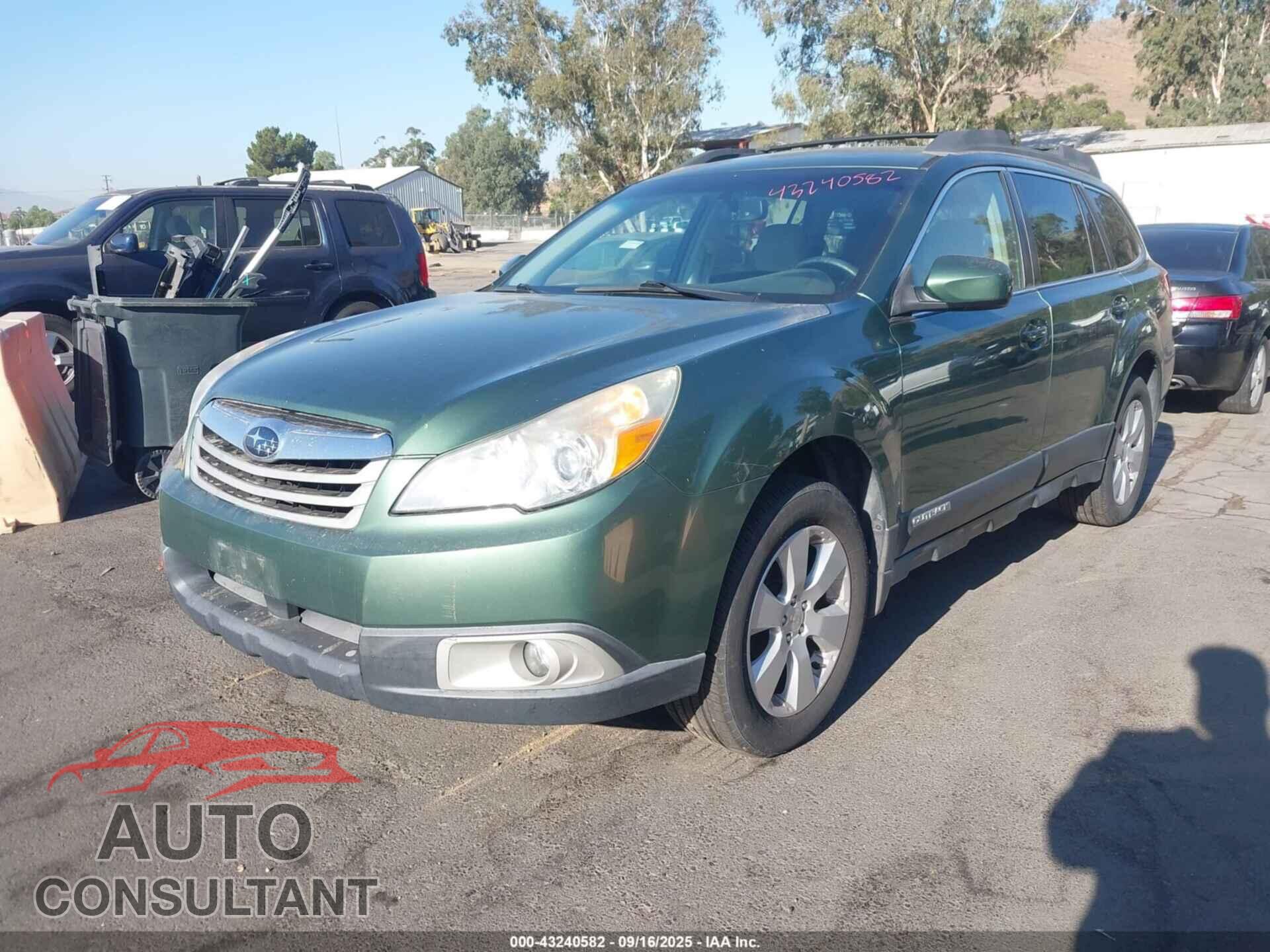 SUBARU OUTBACK 2011 - 4S4BRBCC3B3429209