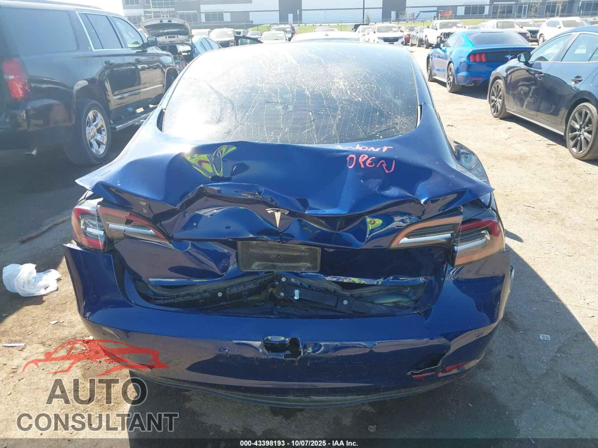 TESLA MODEL 3 2019 - 5YJ3E1EA7KF314898