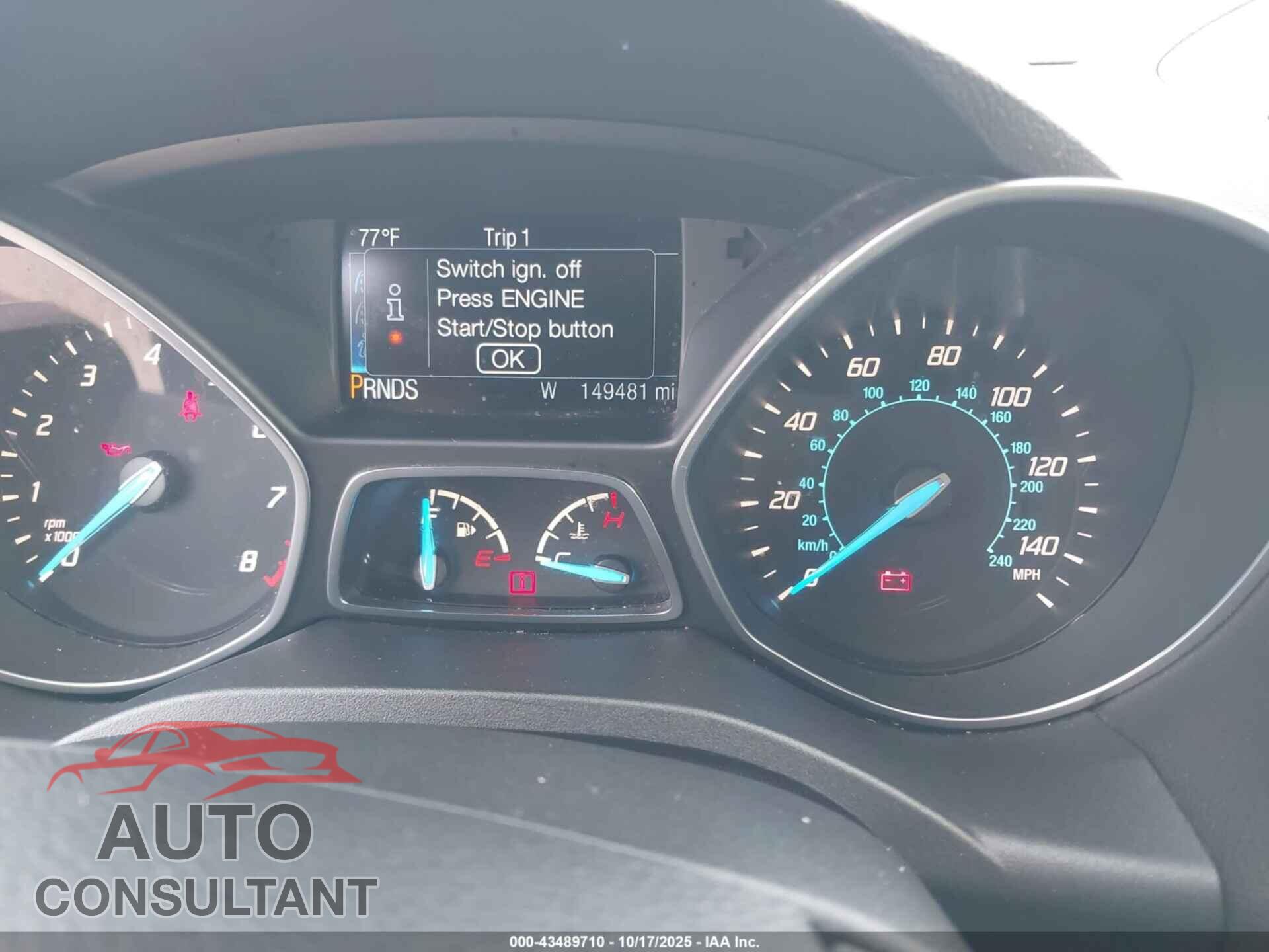 FORD ESCAPE 2013 - 1FMCU0HX2DUC76967