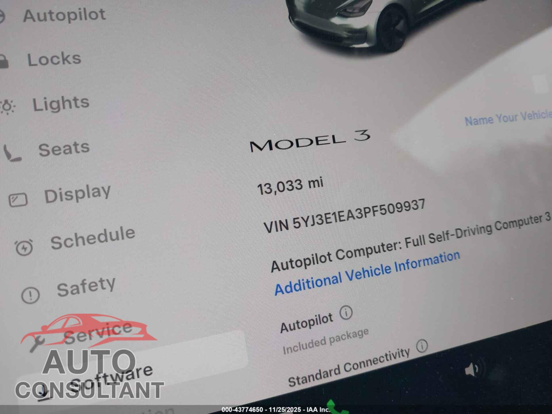 TESLA MODEL 3 2023 - 5YJ3E1EA3PF509937