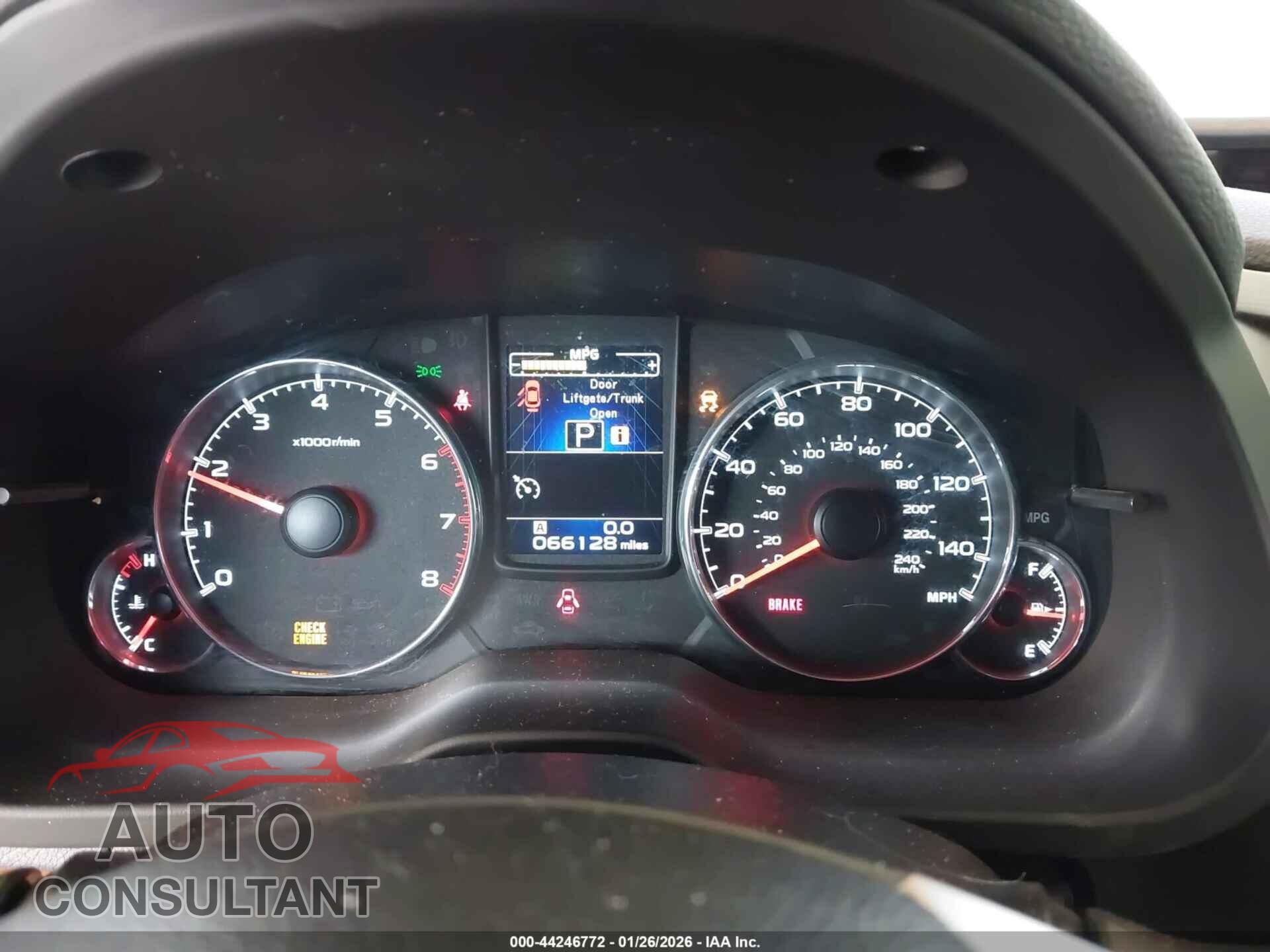 SUBARU OUTBACK 2014 - 4S4BRBLC4E3282435