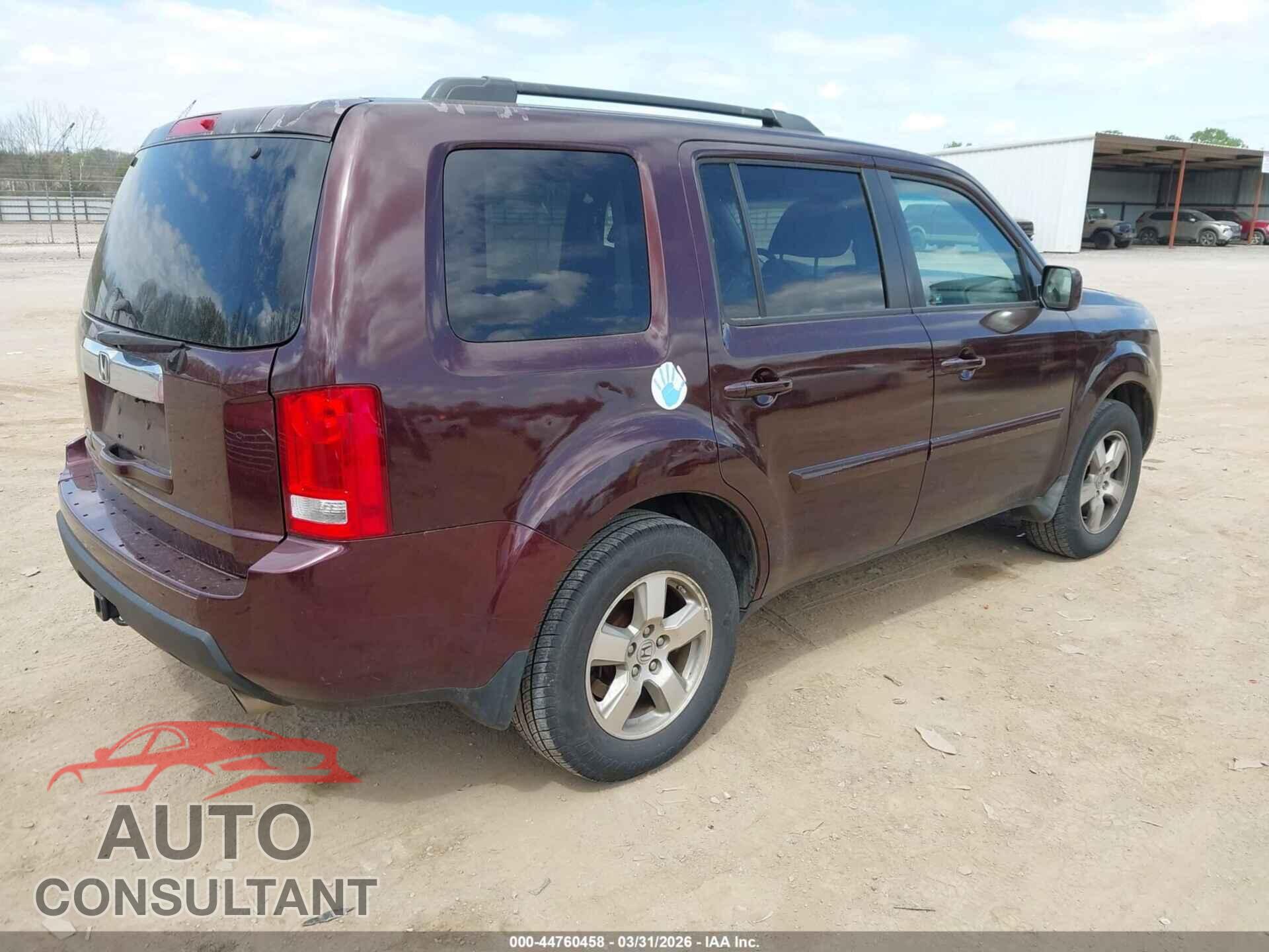 HONDA PILOT 2011 - 5FNYF3H57BB034587