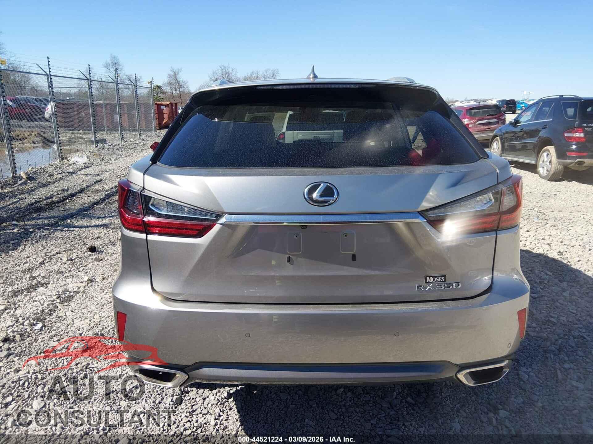 LEXUS RX 350 2017 - 2T2BZMCA6HC098202