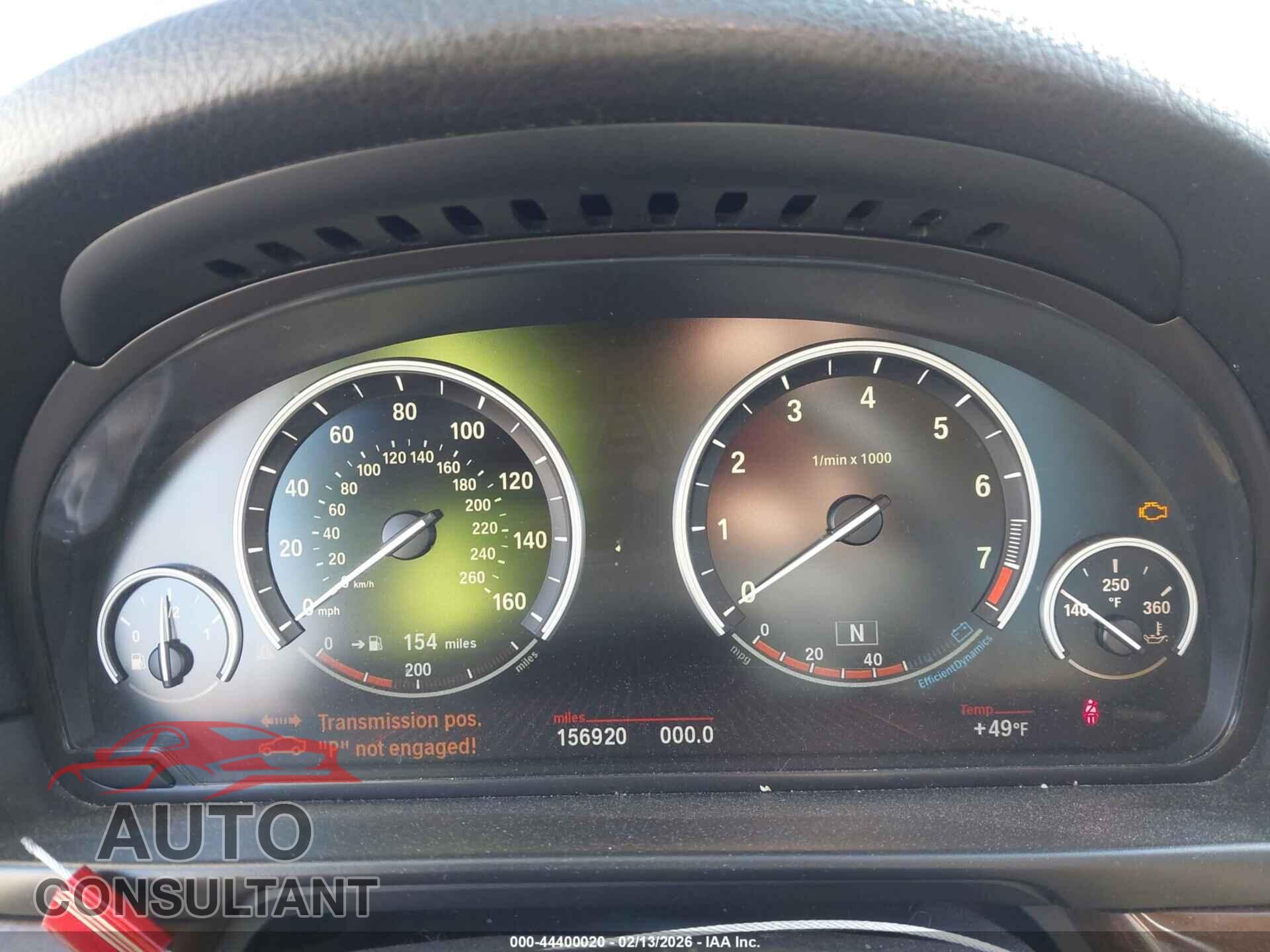 BMW 550I 2012 - WBAFR9C59CDX79324