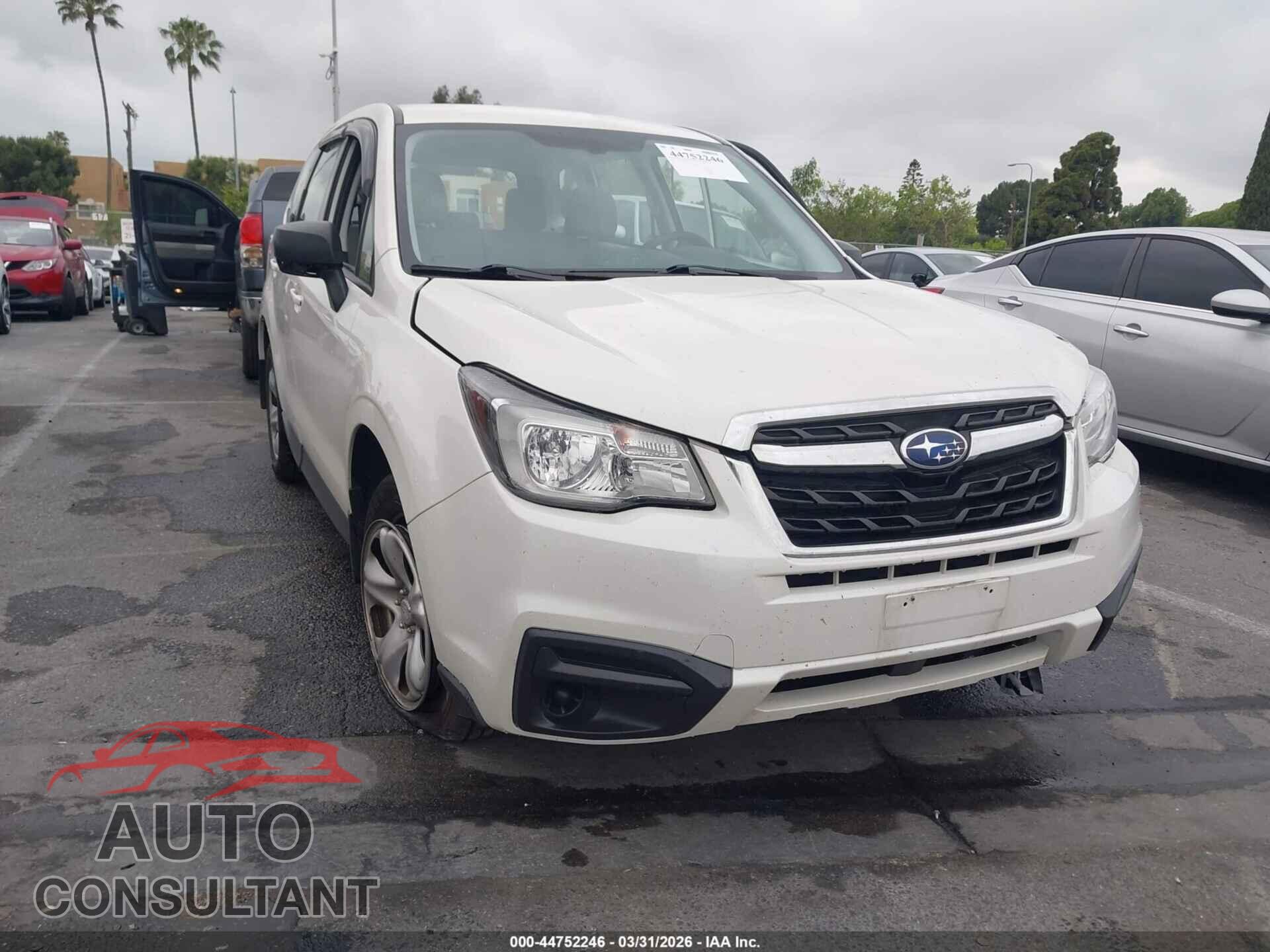 SUBARU FORESTER 2017 - JF2SJAAC2HH450462