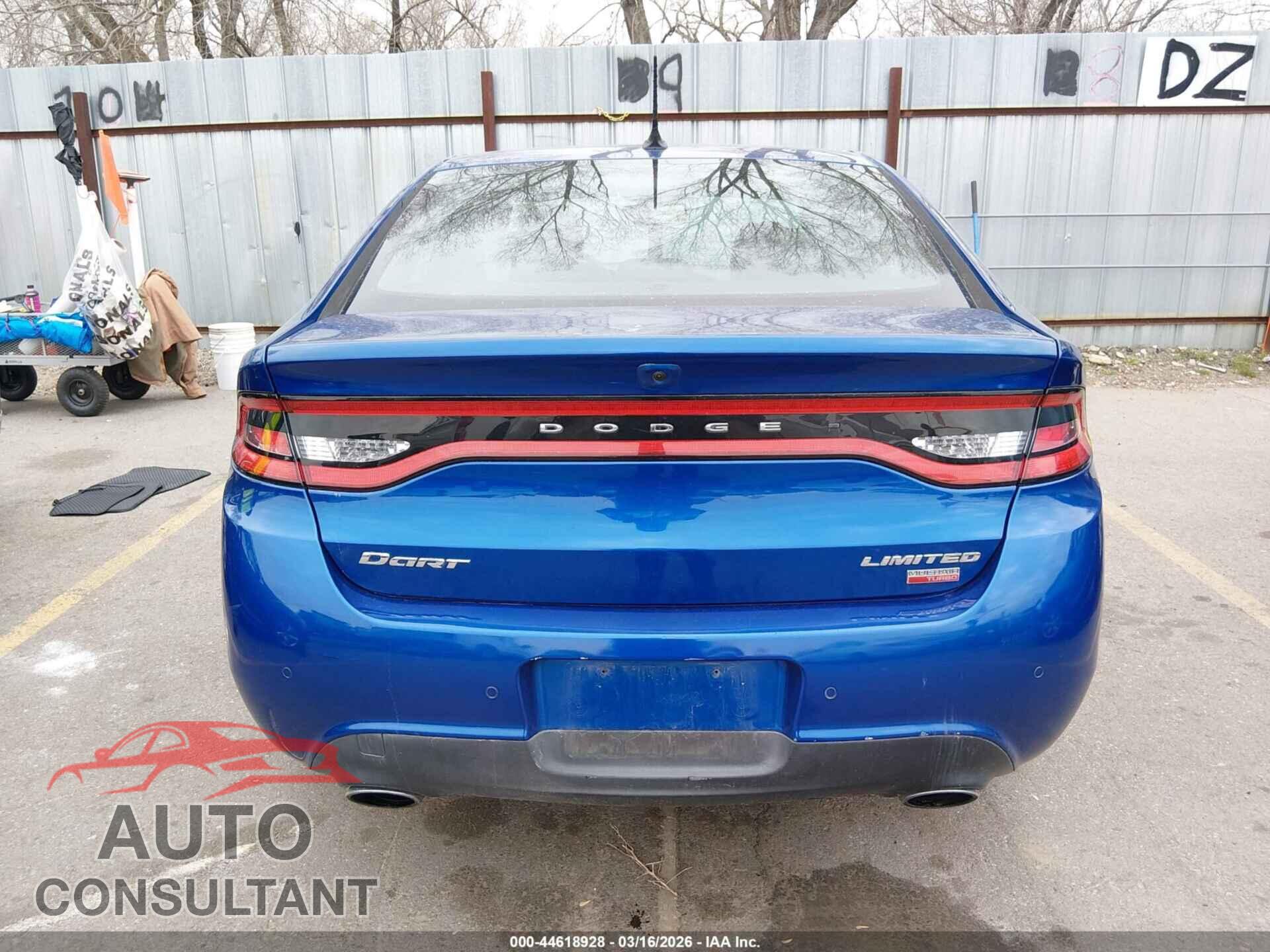 DODGE DART 2013 - 1C3CDFCH2DD184303